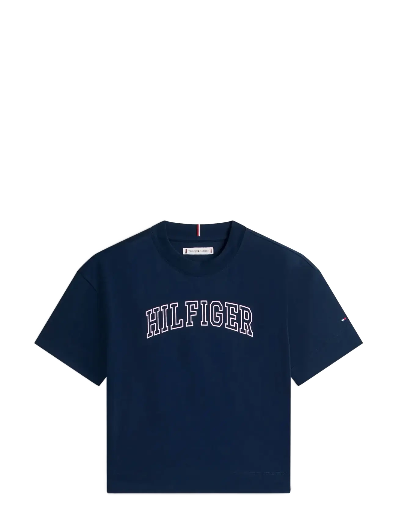 Tommy Hilfiger VARSITY TEE SS - Overdele - DARK NIGHT NAVY / navy