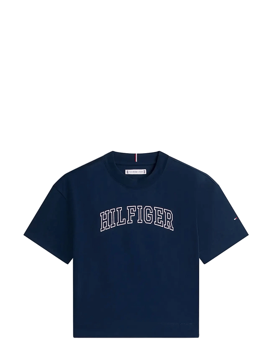 Tommy Hilfiger - VARSITY TEE SS - kurzärmelige - dark night navy - 1