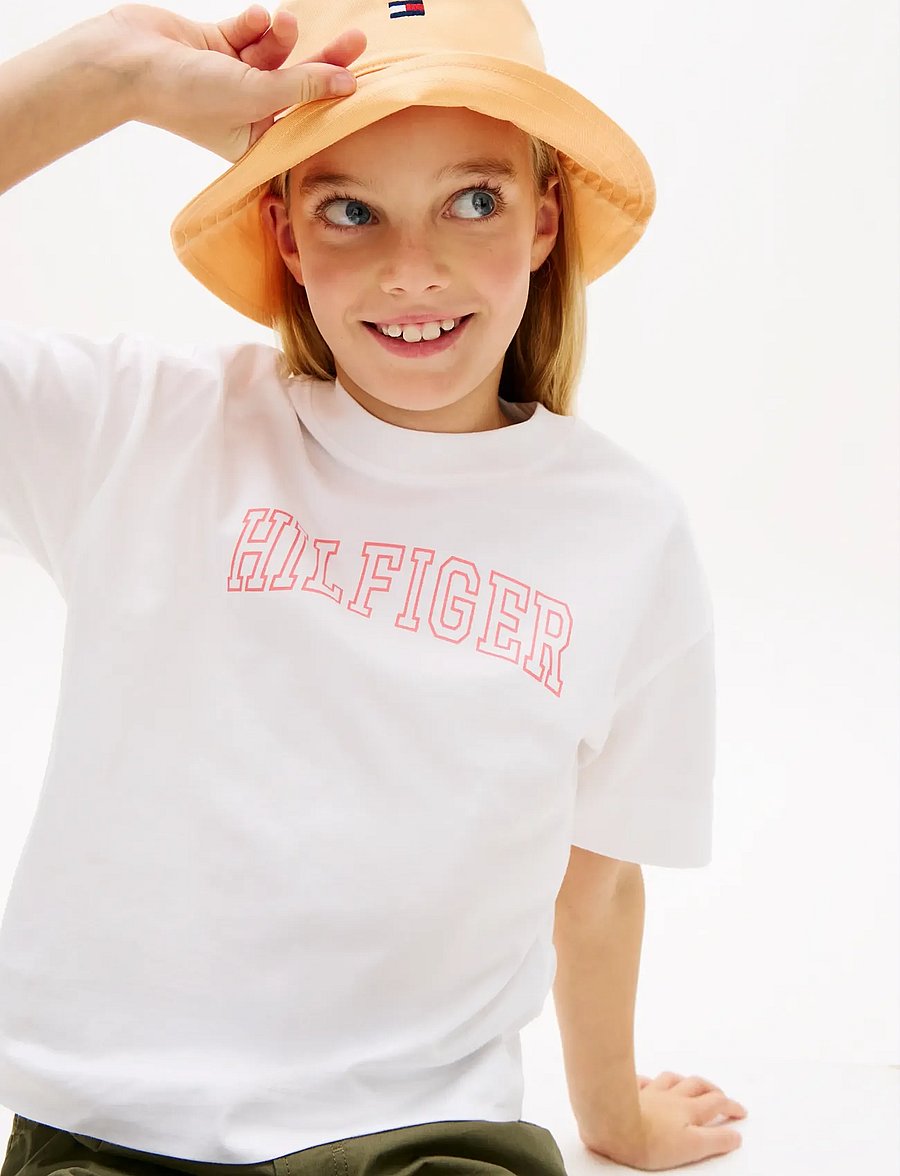 Tommy Hilfiger - VARSITY TEE SS - kurzärmelige - white - 4