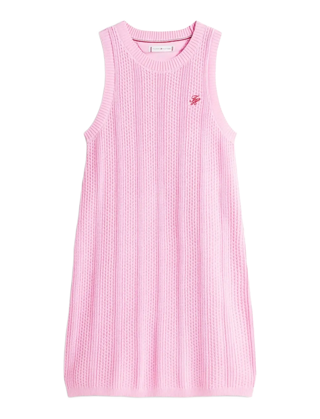 Tommy Hilfiger CROCHET STITCH DRESS - Kjoler & nederdele - ROSE PETAL / pink/rose