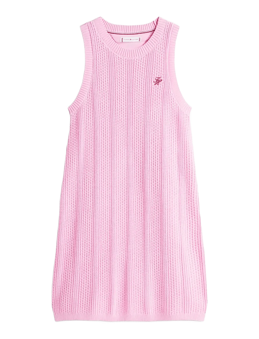 Tommy Hilfiger - CROCHET STITCH DRESS - Ærmeløse hverdagskjoler - rose petal - 1