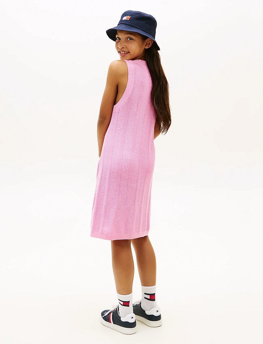 Tommy Hilfiger - CROCHET STITCH DRESS - Ærmeløse hverdagskjoler - rose petal - 2