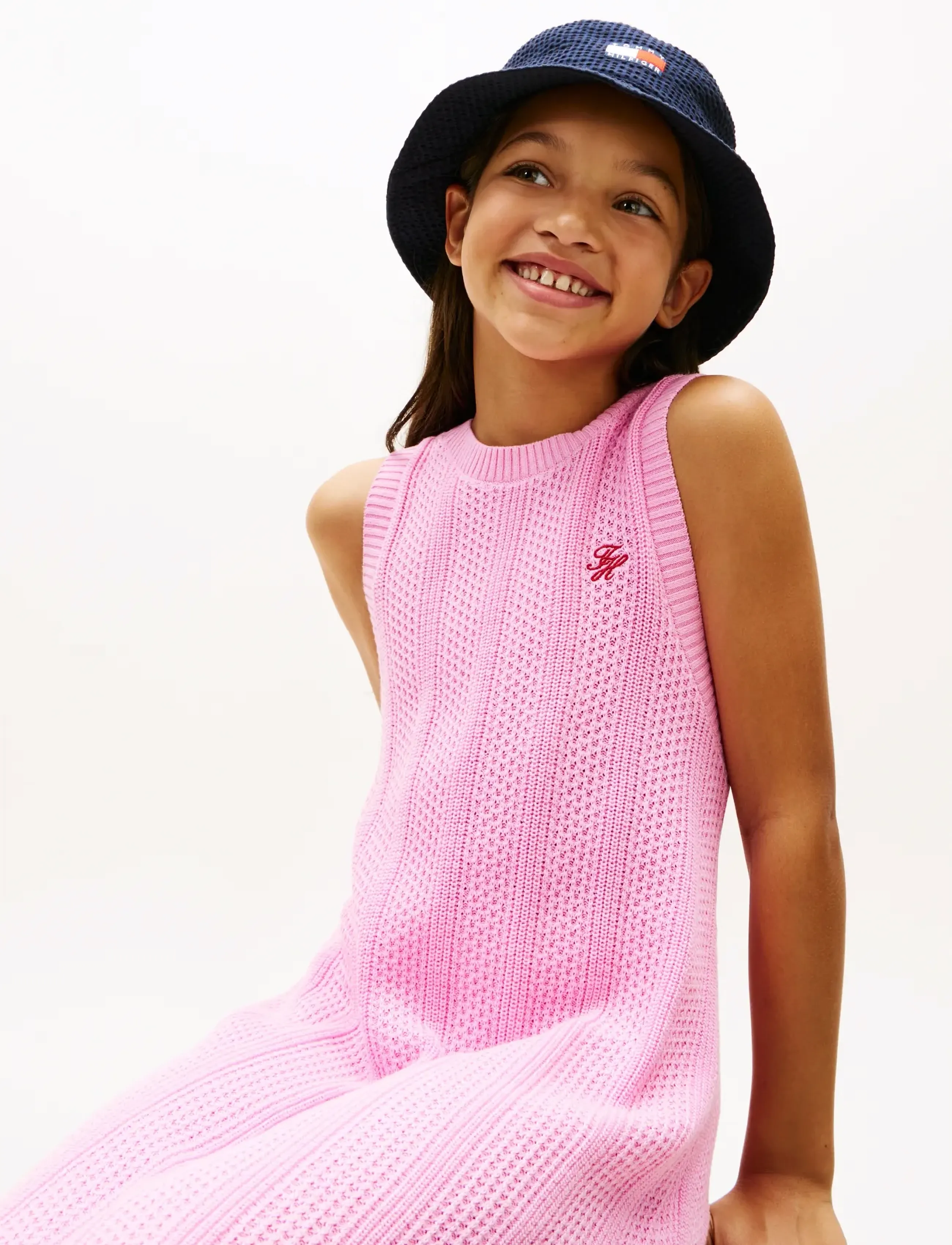 Tommy Hilfiger - CROCHET STITCH DRESS - Ærmeløse hverdagskjoler - rose petal - 3