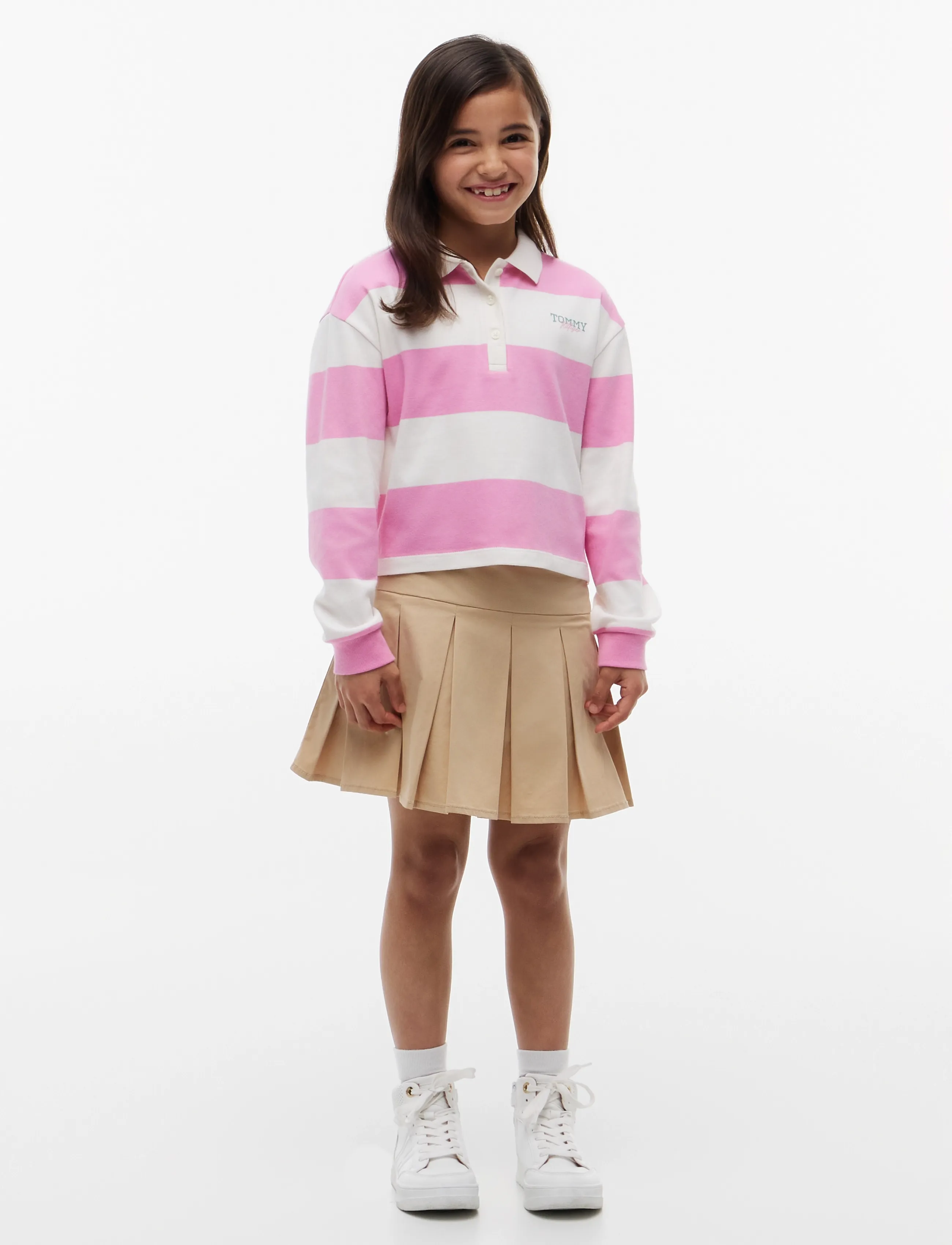 Tommy Hilfiger - RUGBY STRIPE POLO LS - pink daisy stripes - 4