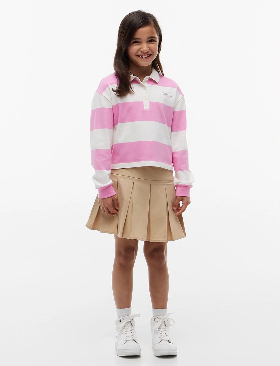 Tommy Hilfiger - RUGBY STRIPE POLO LS - langärmelig poloshirt - pink daisy stripes - 4