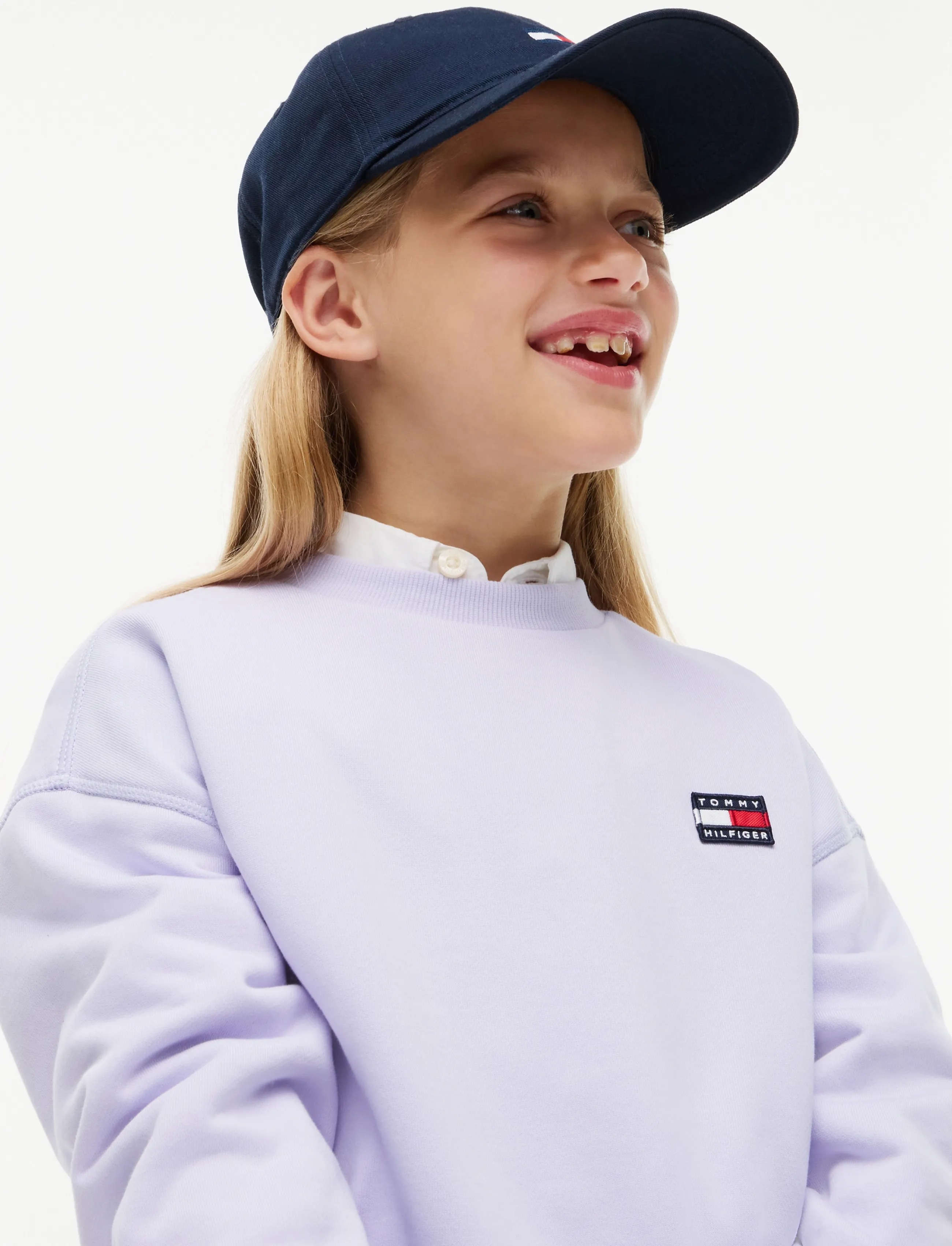 Tommy Hilfiger - HERITAGE FLAG SWEATSHIRT - sweatshirts - lavender ice - 3