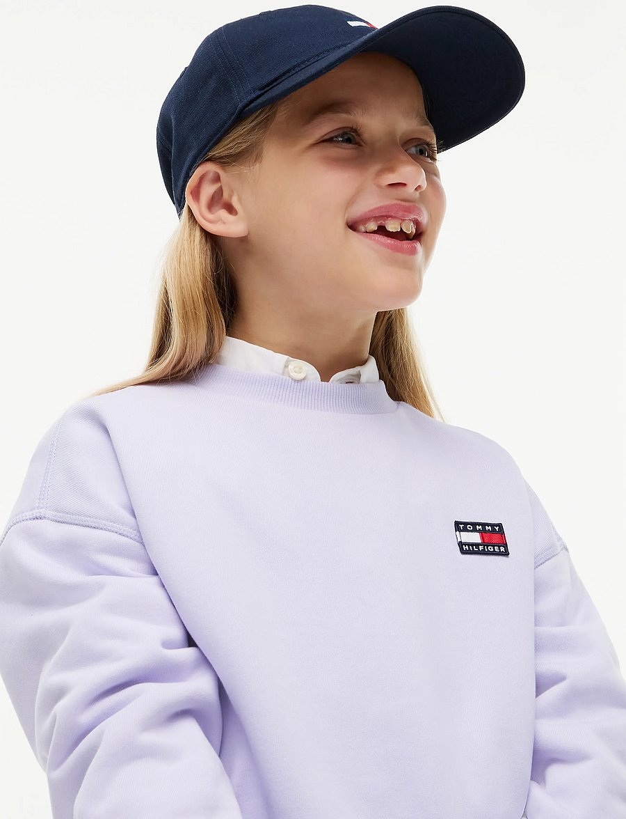 Tommy Hilfiger - HERITAGE FLAG SWEATSHIRT - sweatshirts - lavender ice - 3