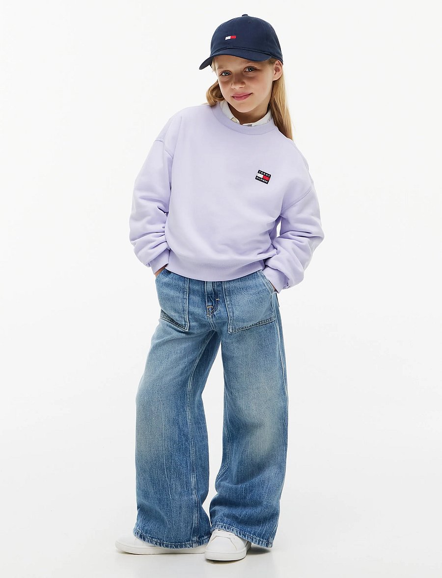 Tommy Hilfiger - HERITAGE FLAG SWEATSHIRT - sweatshirts - lavender ice - 4