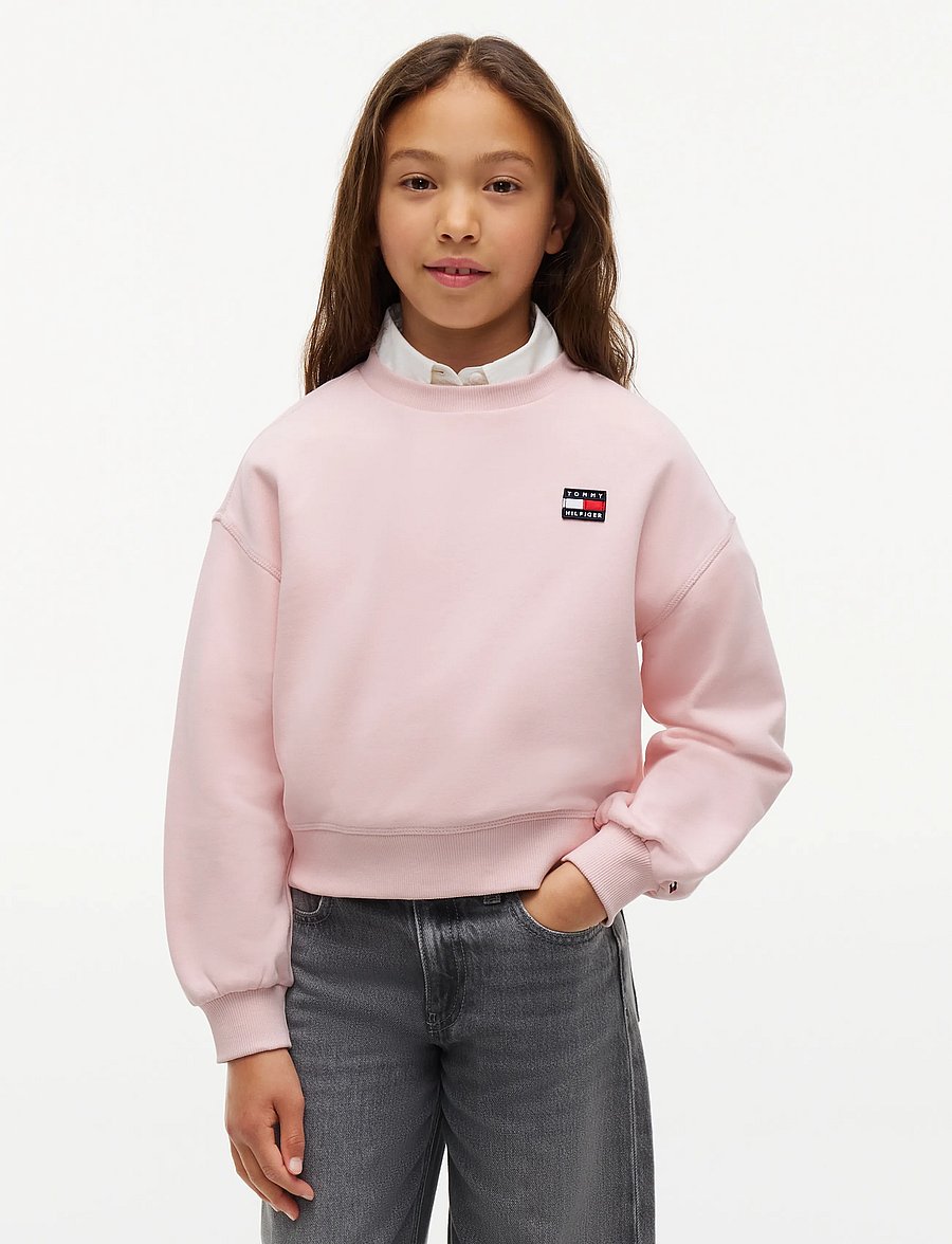 Tommy Hilfiger - HERITAGE FLAG SWEATSHIRT - dressipluusid - whimsy pink - 0
