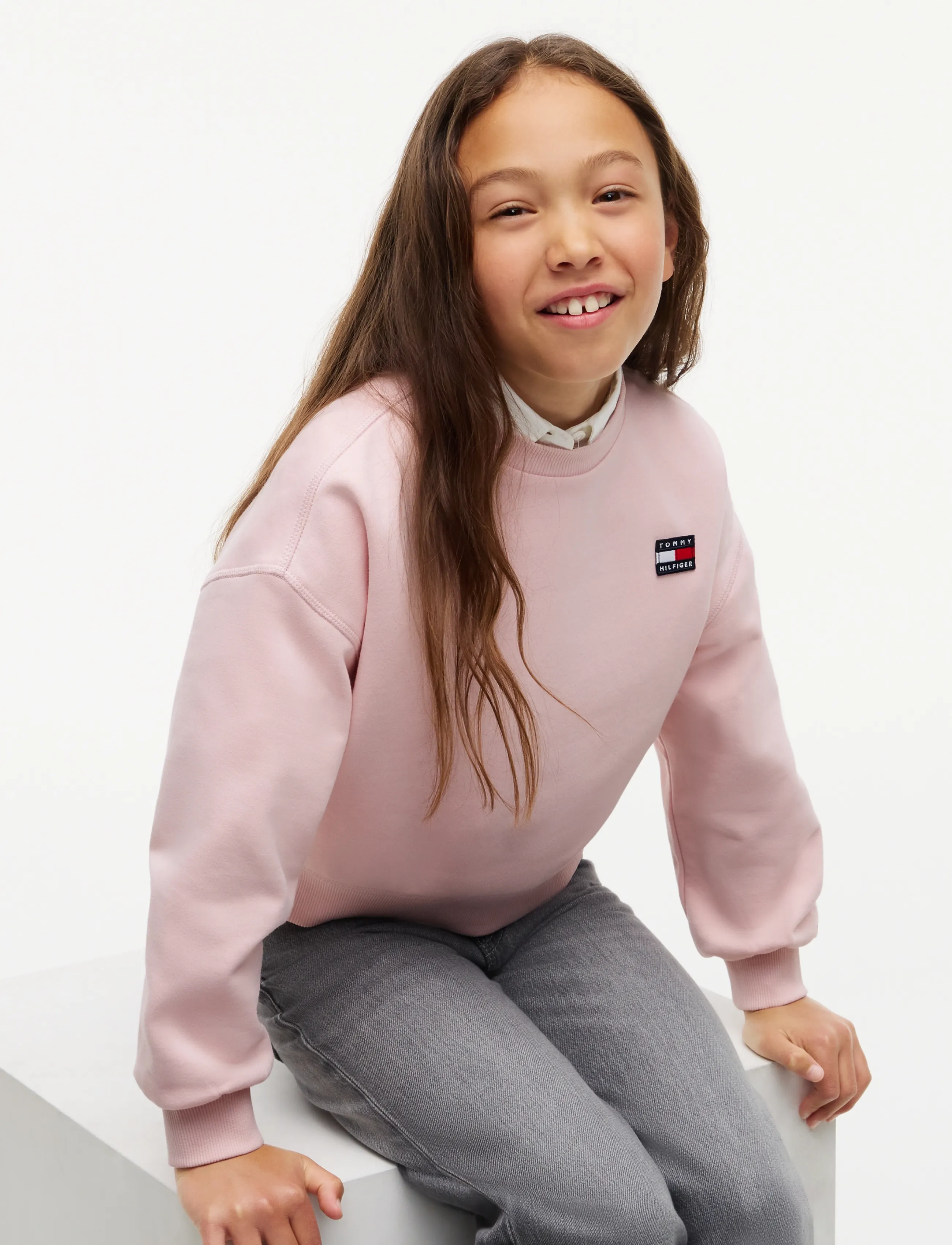 Tommy Hilfiger - HERITAGE FLAG SWEATSHIRT - dressipluusid - whimsy pink - 3