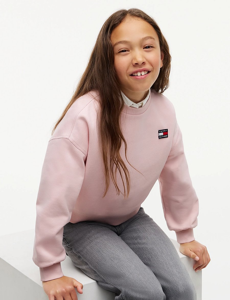 Tommy Hilfiger - HERITAGE FLAG SWEATSHIRT - dressipluusid - whimsy pink - 3