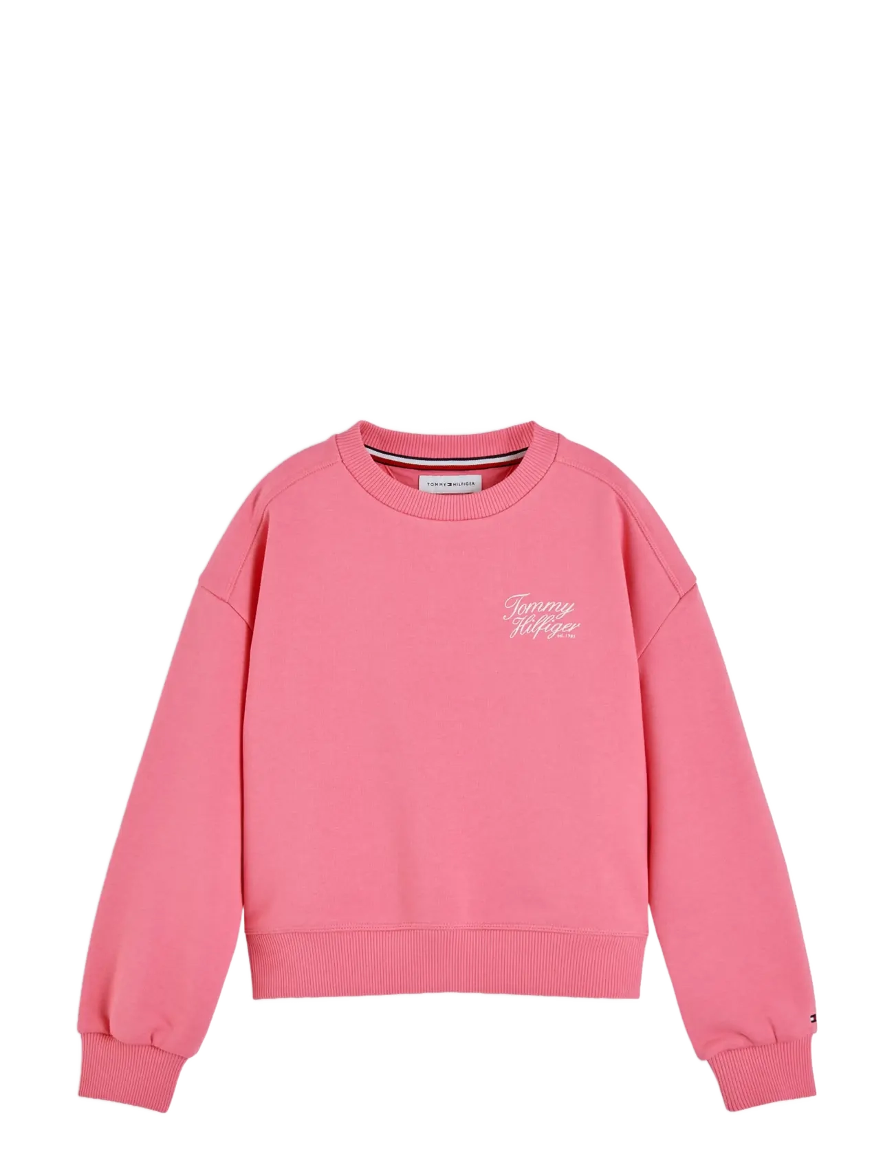 Tommy Hilfiger - TOMMY SCRIPT PRINTED SWEATSHIRT - sweatshirts - exotic pink - 1
