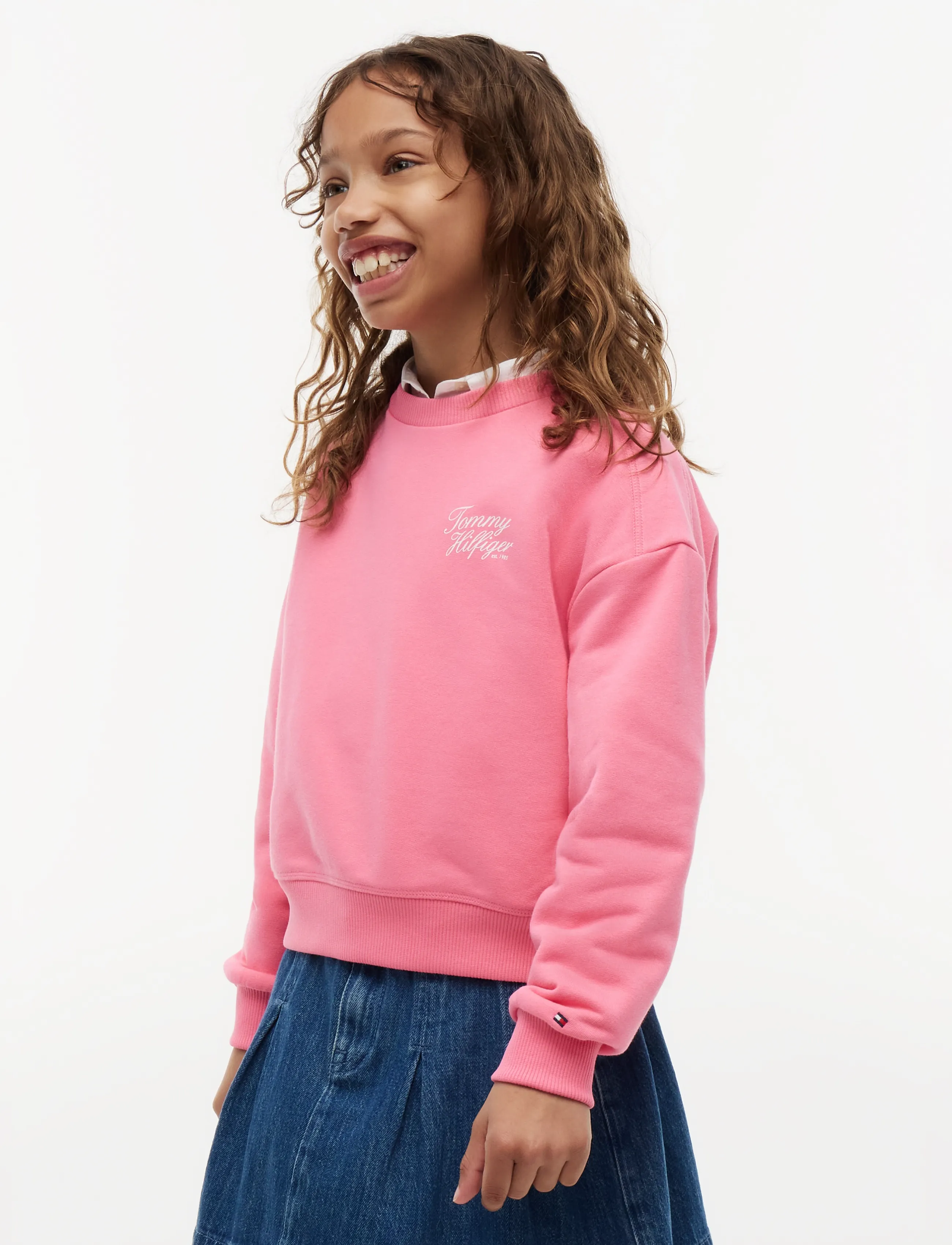 Tommy Hilfiger TOMMY SCRIPT PRINTED SWEATSHIRT - Tommy Hilfiger - EXOTIC PINK / pink/rose