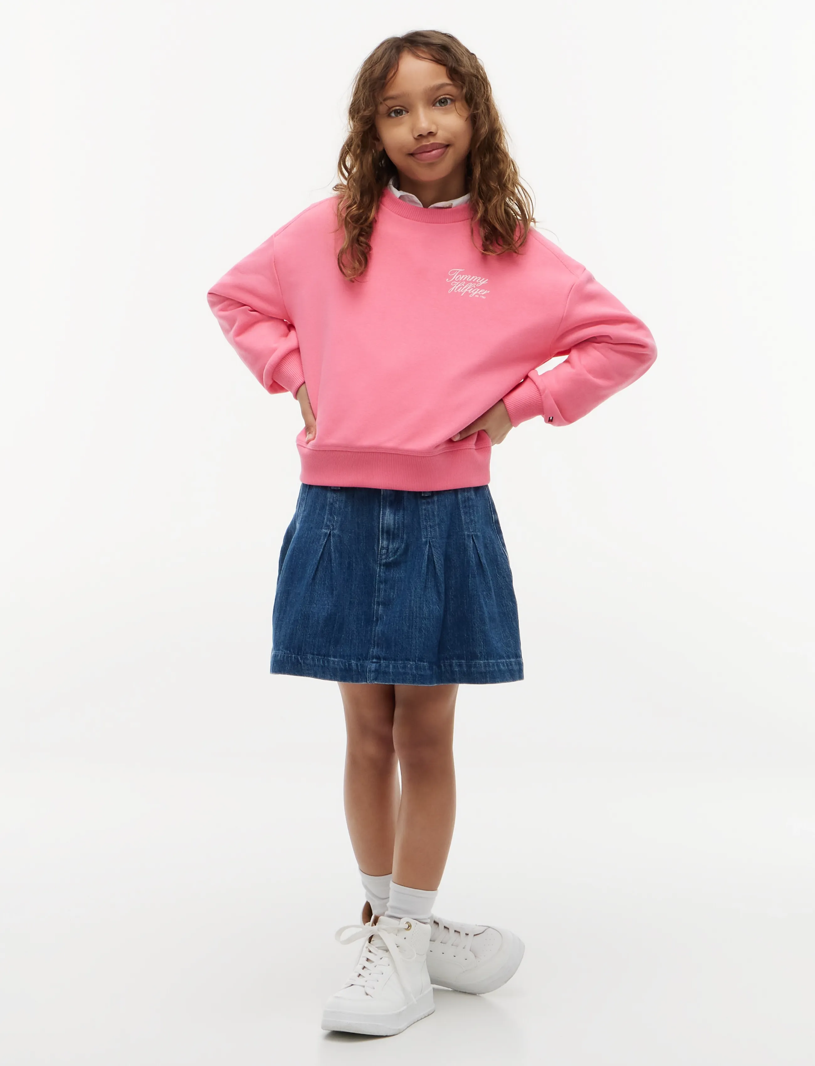 Tommy Hilfiger - TOMMY SCRIPT PRINTED SWEATSHIRT - sweatshirts - exotic pink - 4