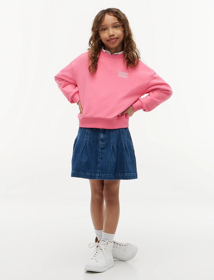 Tommy Hilfiger - TOMMY SCRIPT PRINTED SWEATSHIRT - sweatshirts - exotic pink - 4