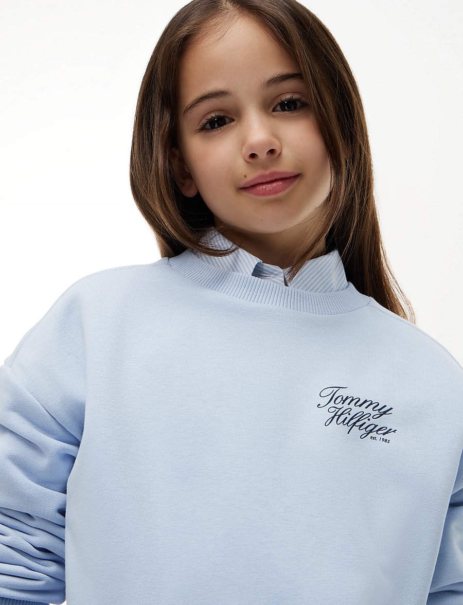 Tommy Hilfiger - TOMMY SCRIPT PRINTED SWEATSHIRT - sweatshirts - sky blue - 3