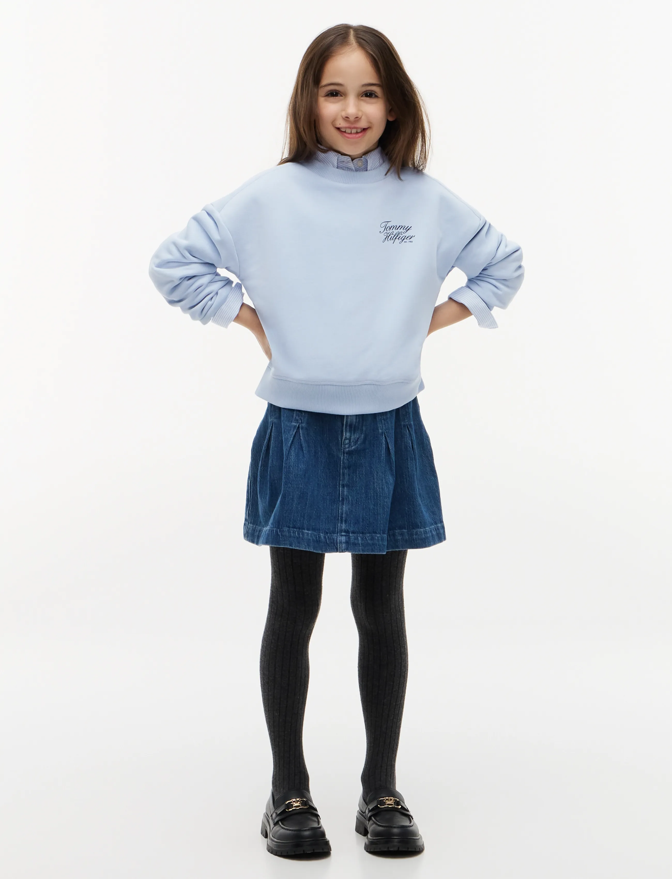 Tommy Hilfiger - TOMMY SCRIPT PRINTED SWEATSHIRT - sweatshirts - sky blue - 4