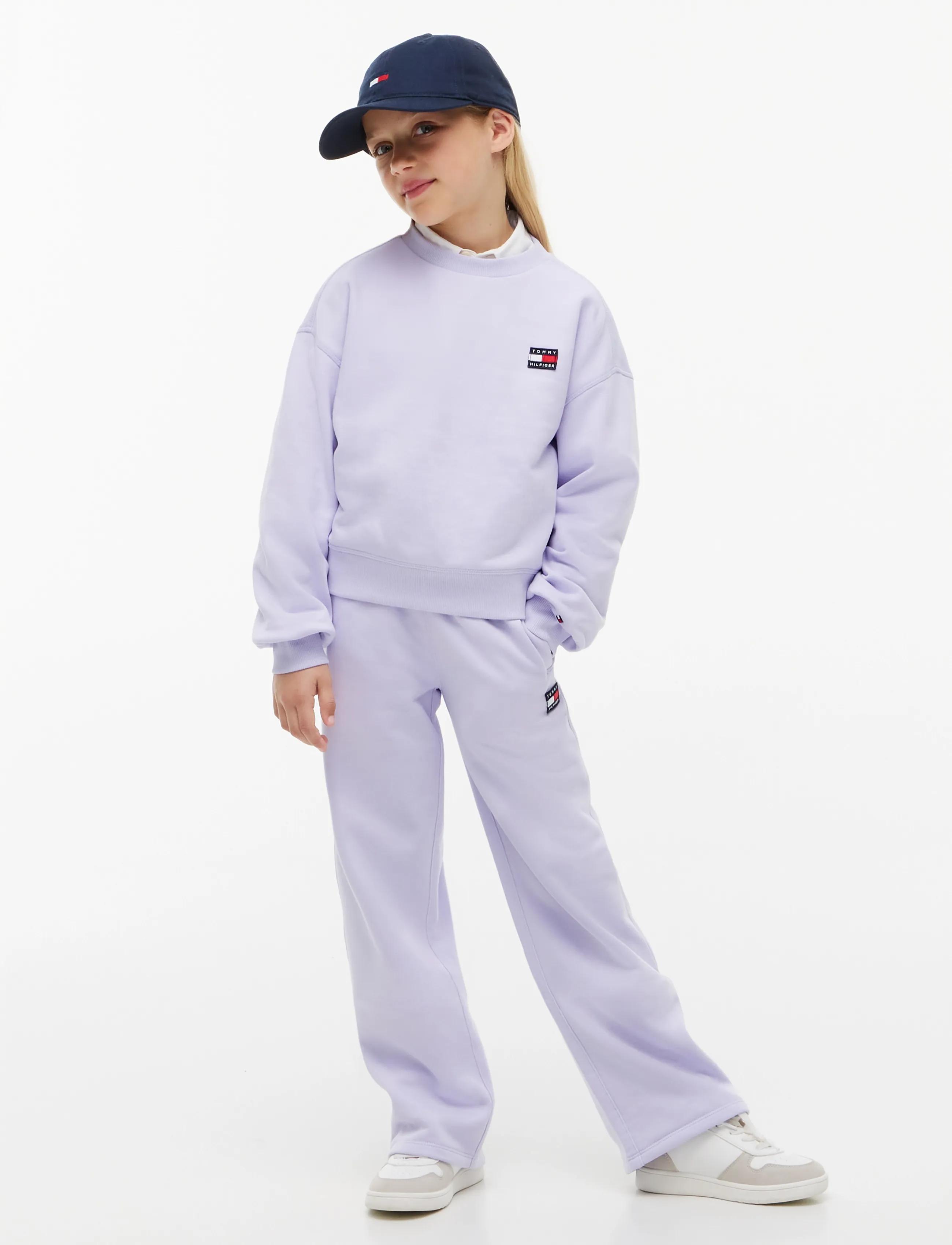 Tommy Hilfiger - HERITAGE FLAG SWEATPANTS - dressipüksid - lavender ice - 3