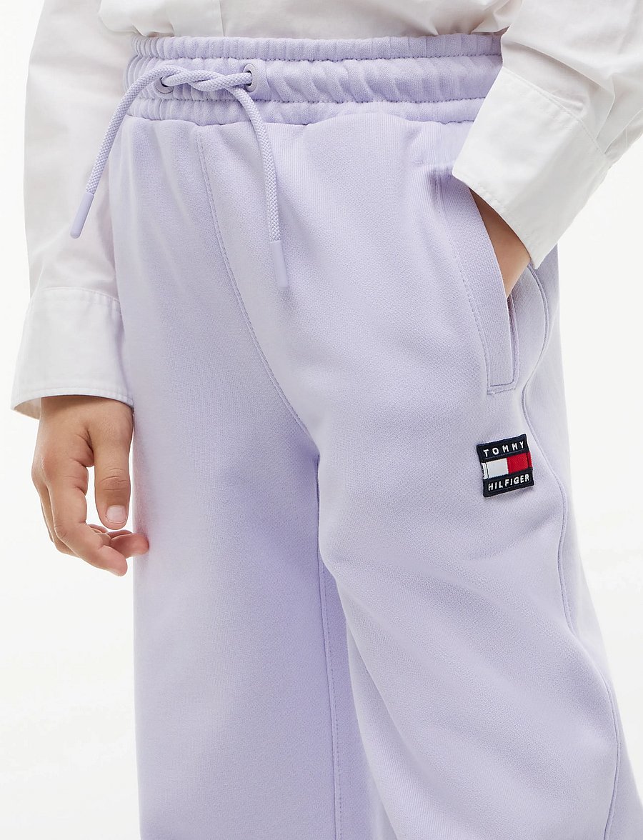 Tommy Hilfiger - HERITAGE FLAG SWEATPANTS - dressipüksid - lavender ice - 4