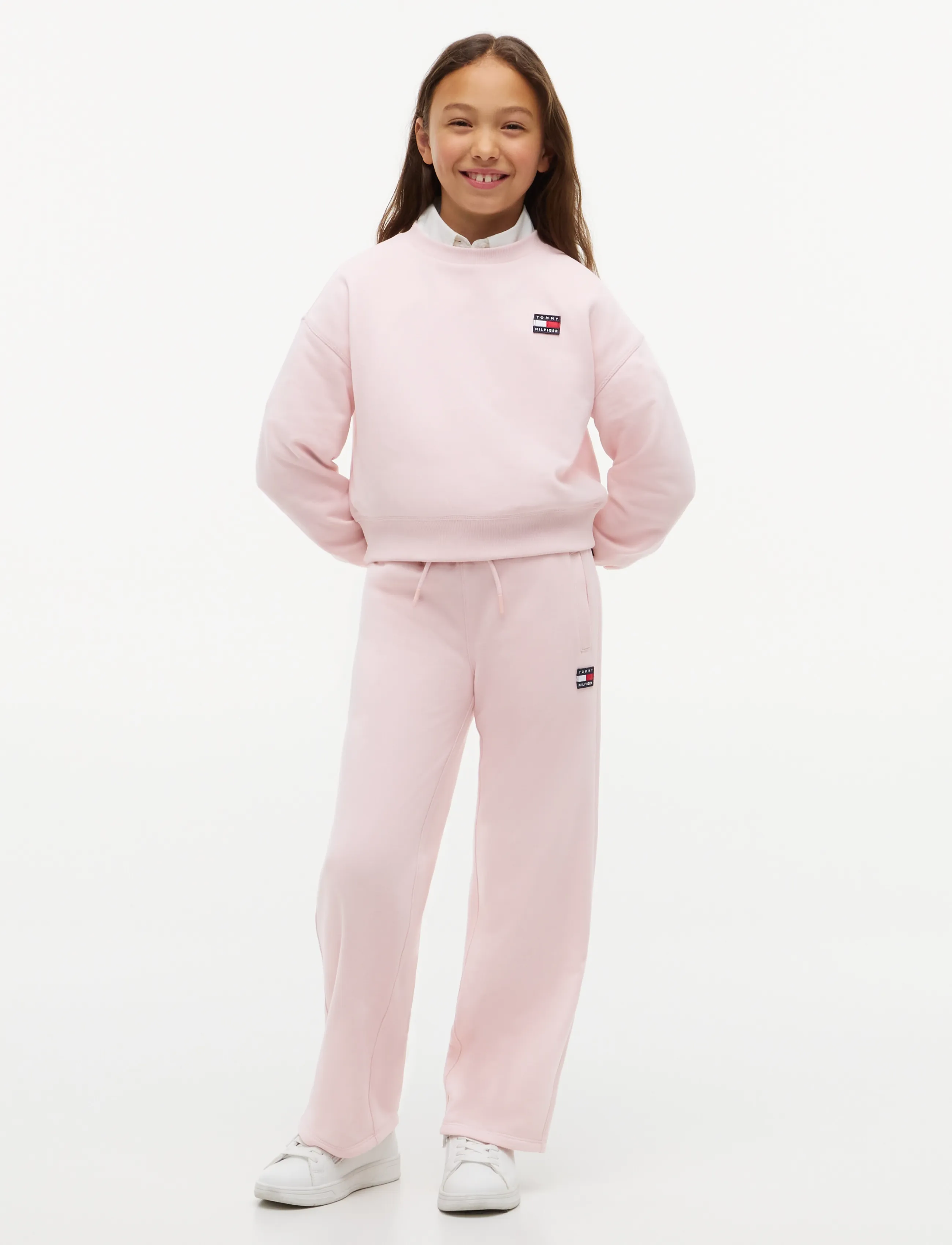 Tommy Hilfiger - HERITAGE FLAG SWEATPANTS - dressipüksid - whimsy pink - 3