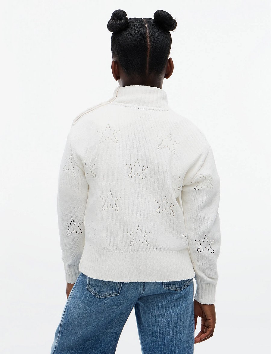 Tommy Hilfiger - CHENILLE HIGH-NK SWEATER - stickade tröjor - ivory petal - 2