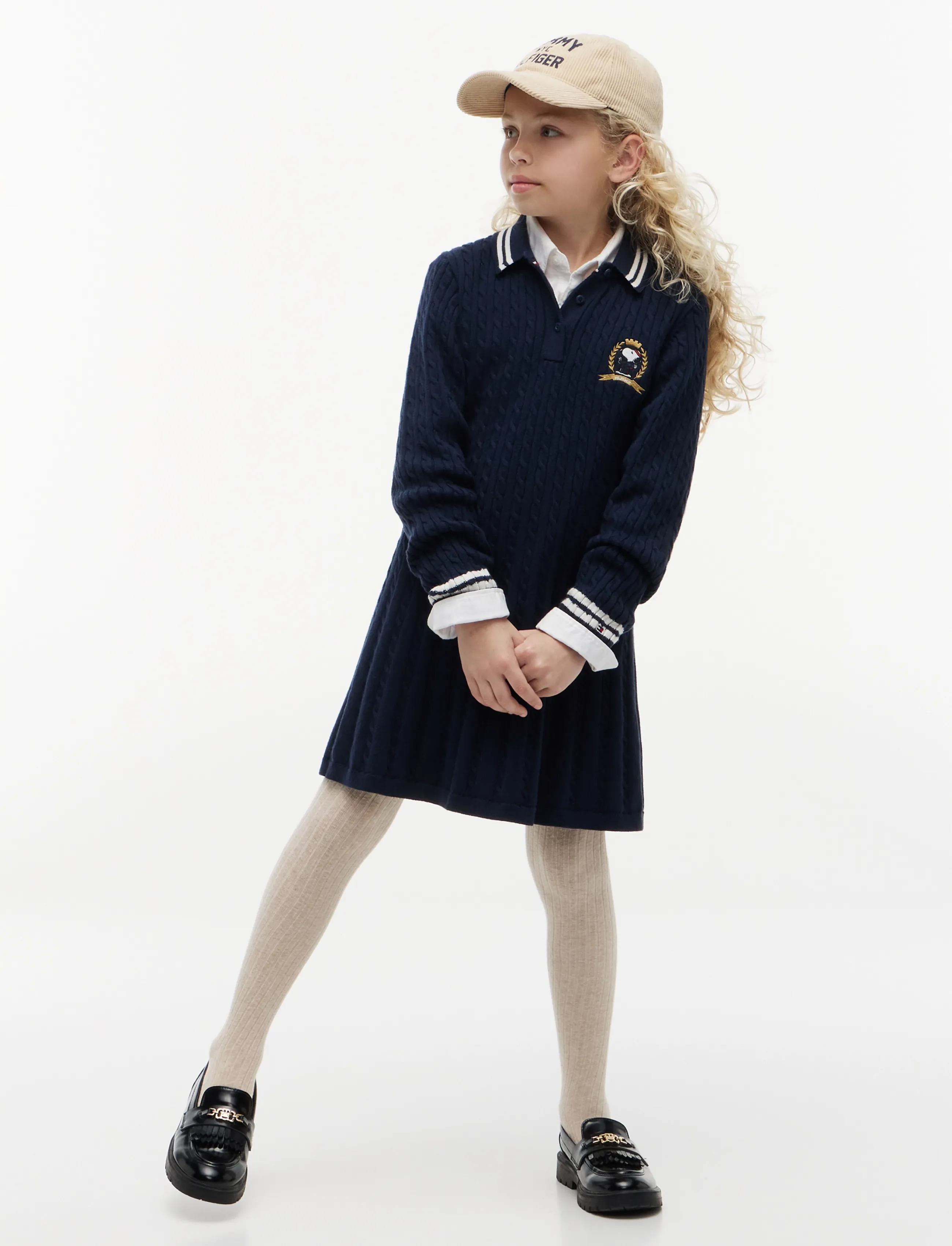Tommy Hilfiger PEANUTS CALBE DRESS LS - Kleidid ja seelikud - DARK BLUE / navy