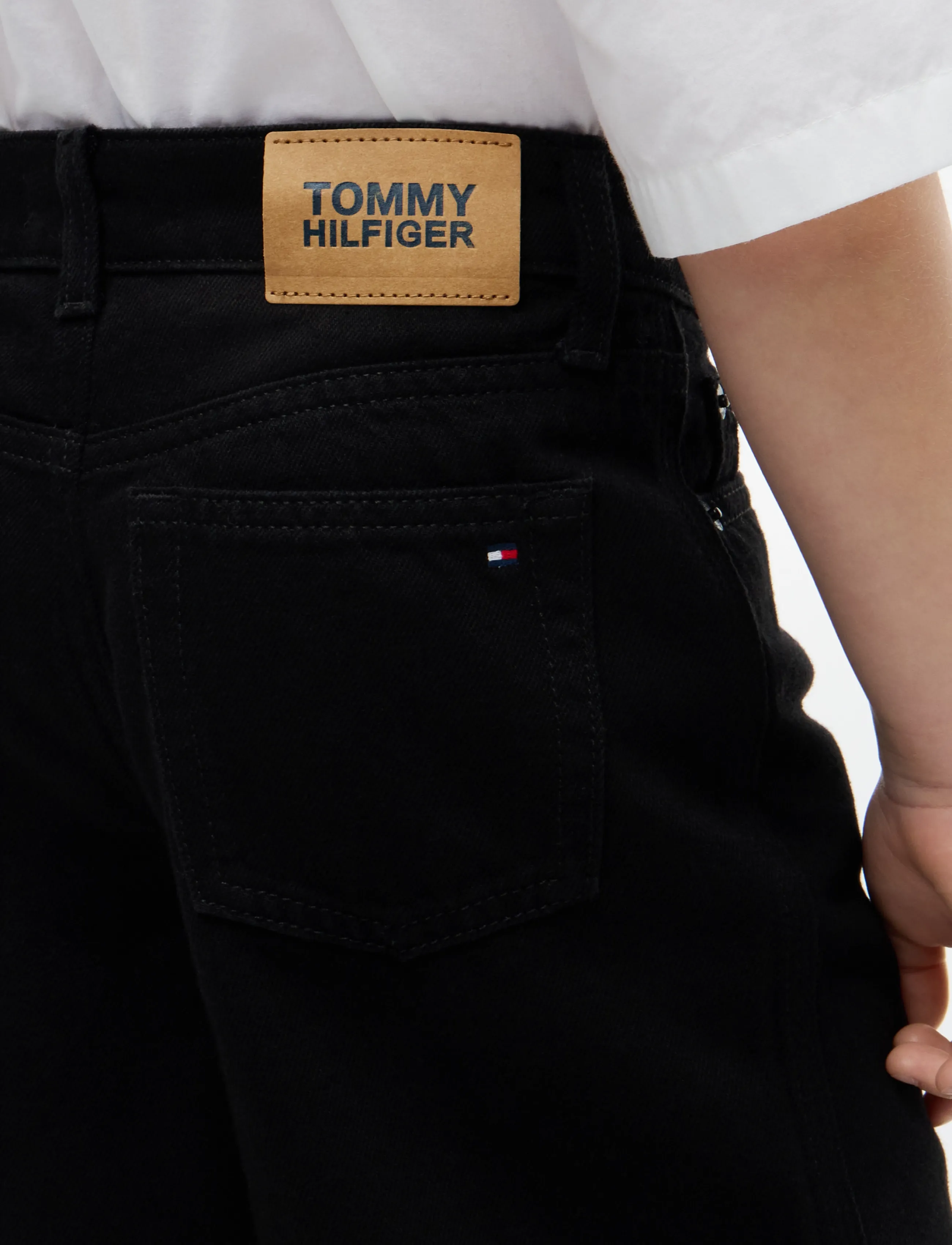 Tommy Hilfiger - MABEL BLACK JEANS - hosen mit weitem bein - cleanblack - 4