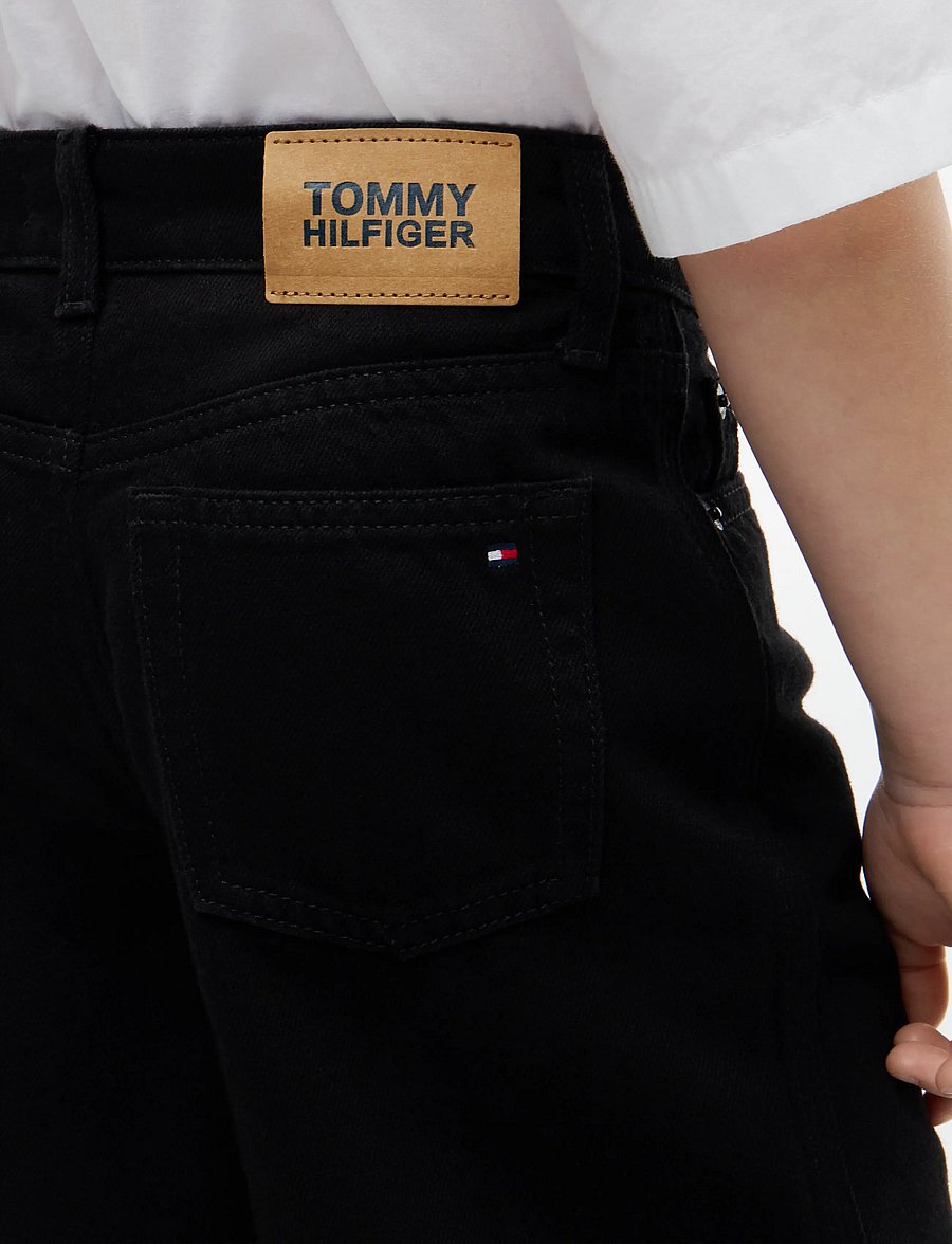 Tommy Hilfiger - MABEL BLACK JEANS - hosen mit weitem bein - cleanblack - 4
