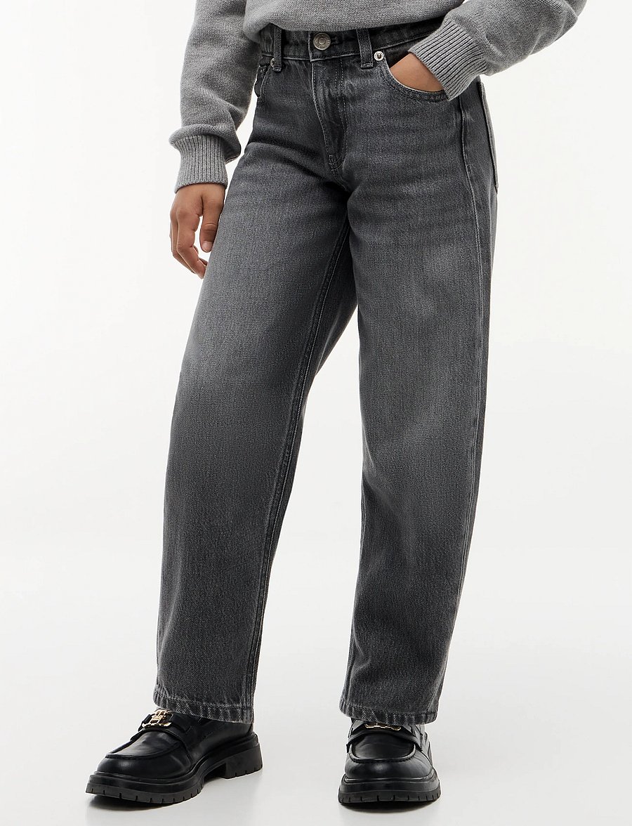 Tommy Hilfiger - BARREL GREY JEANS - vaba lõikega teksad - greyused - 0