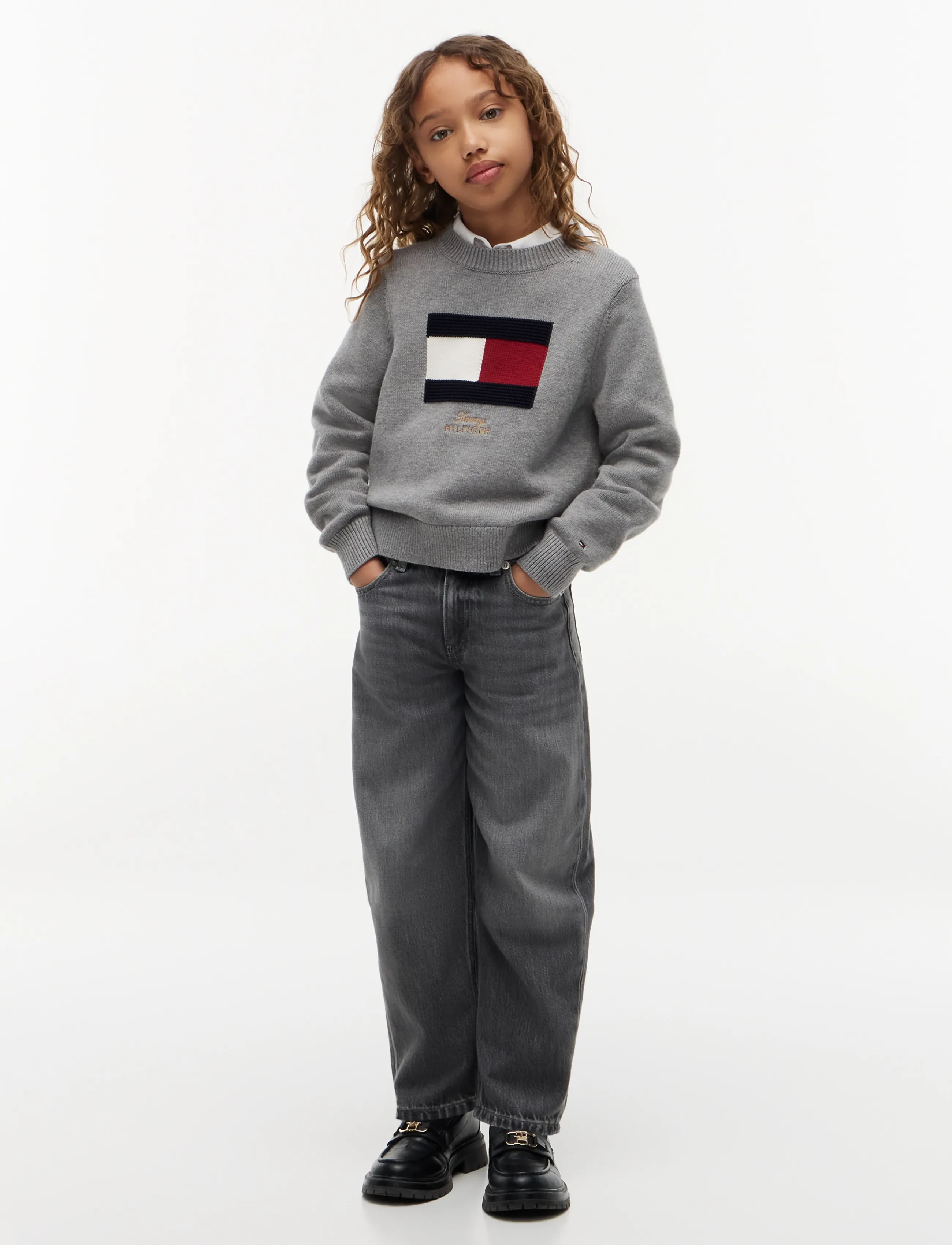 Tommy Hilfiger - BARREL GREY JEANS - vaba lõikega teksad - greyused - 3