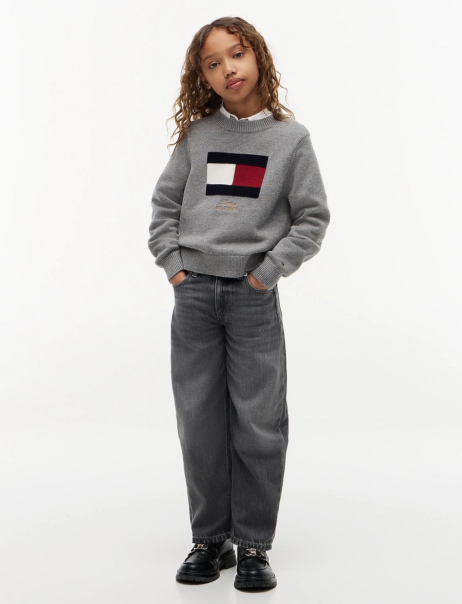 Tommy Hilfiger - BARREL GREY JEANS - vaba lõikega teksad - greyused - 3