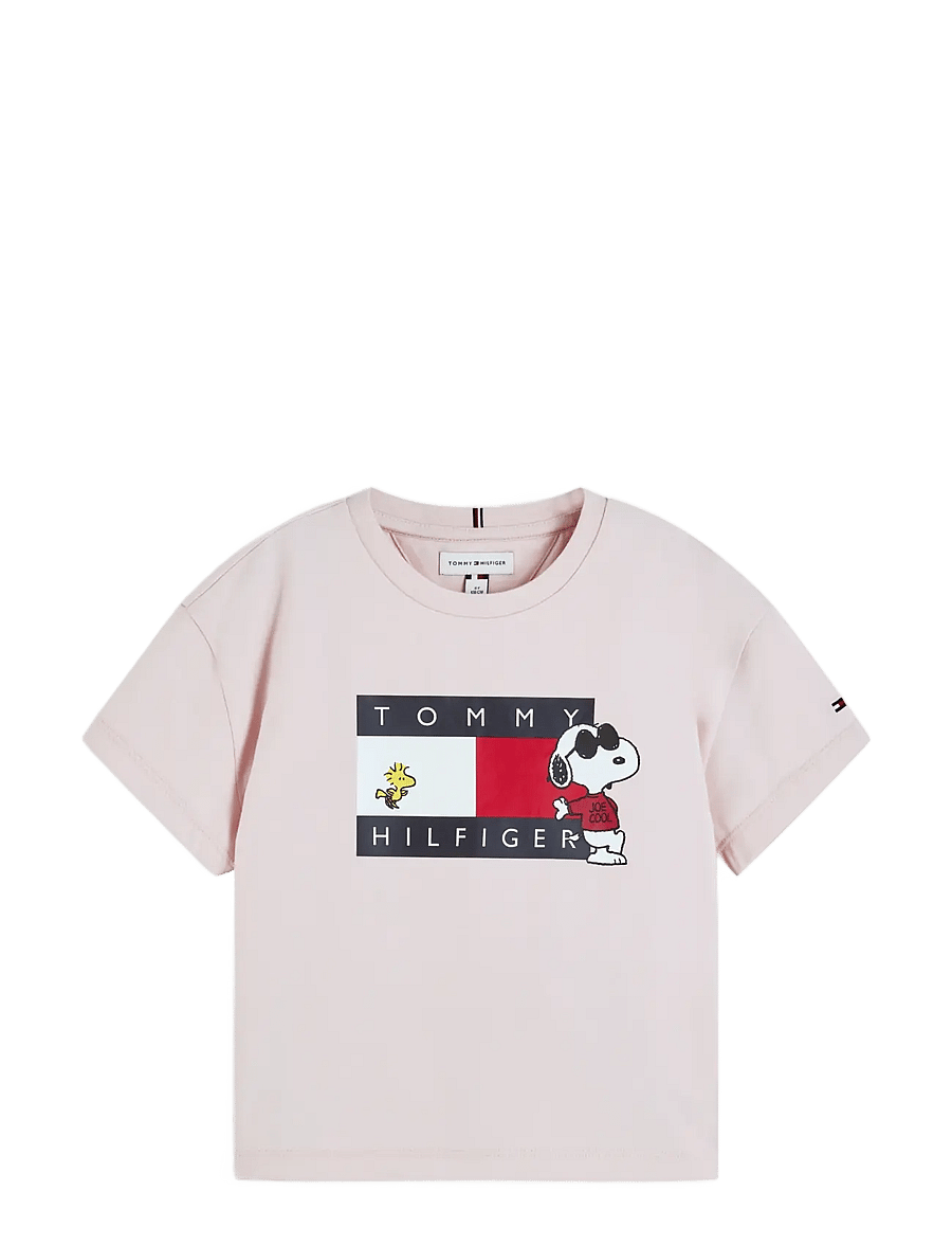 Tommy Hilfiger - PEANUTS FLAG TEE SS - lühikeste varrukatega t-särgid - whimsy pink - 1
