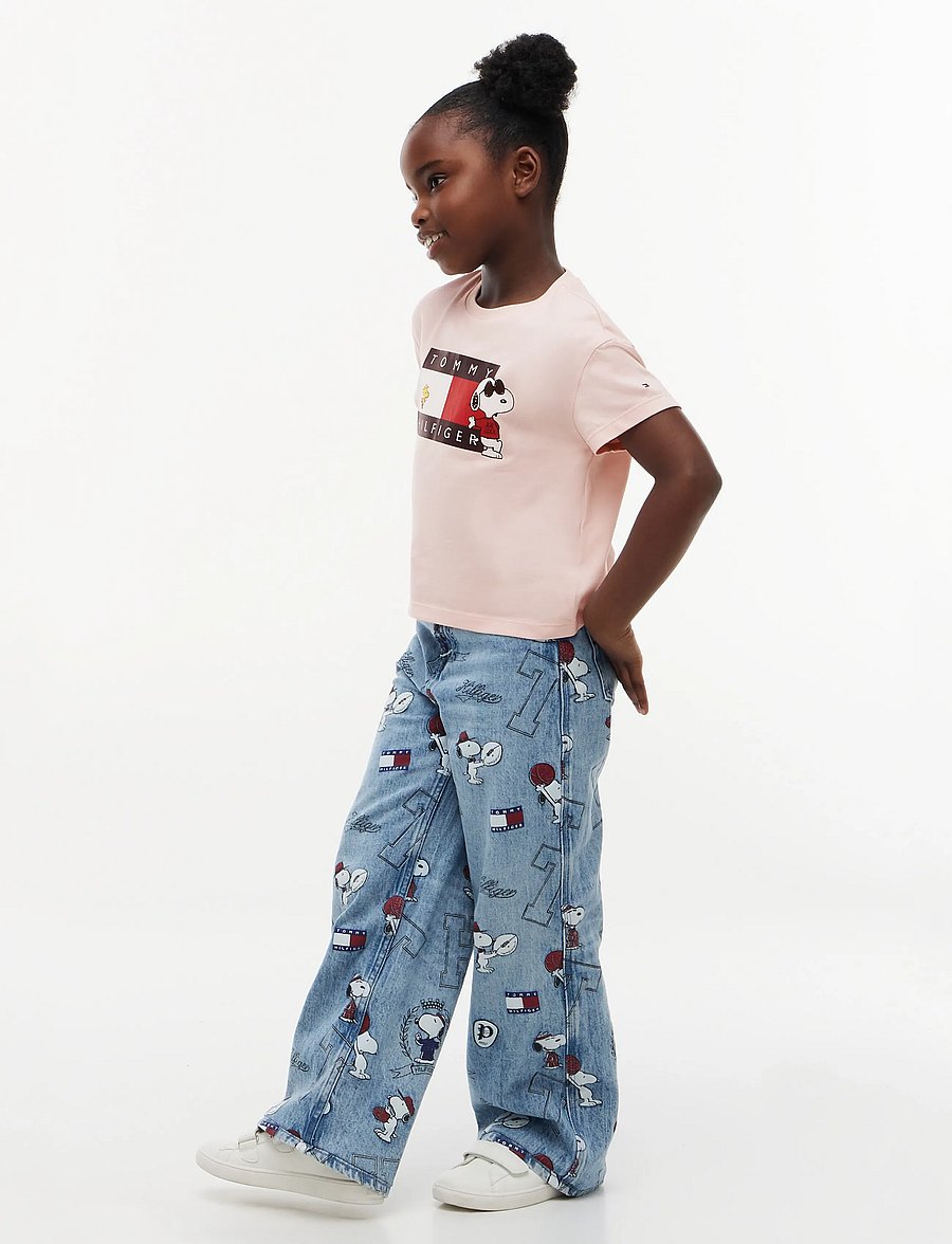 Tommy Hilfiger - PEANUTS FLAG TEE SS - lühikeste varrukatega t-särgid - whimsy pink - 4