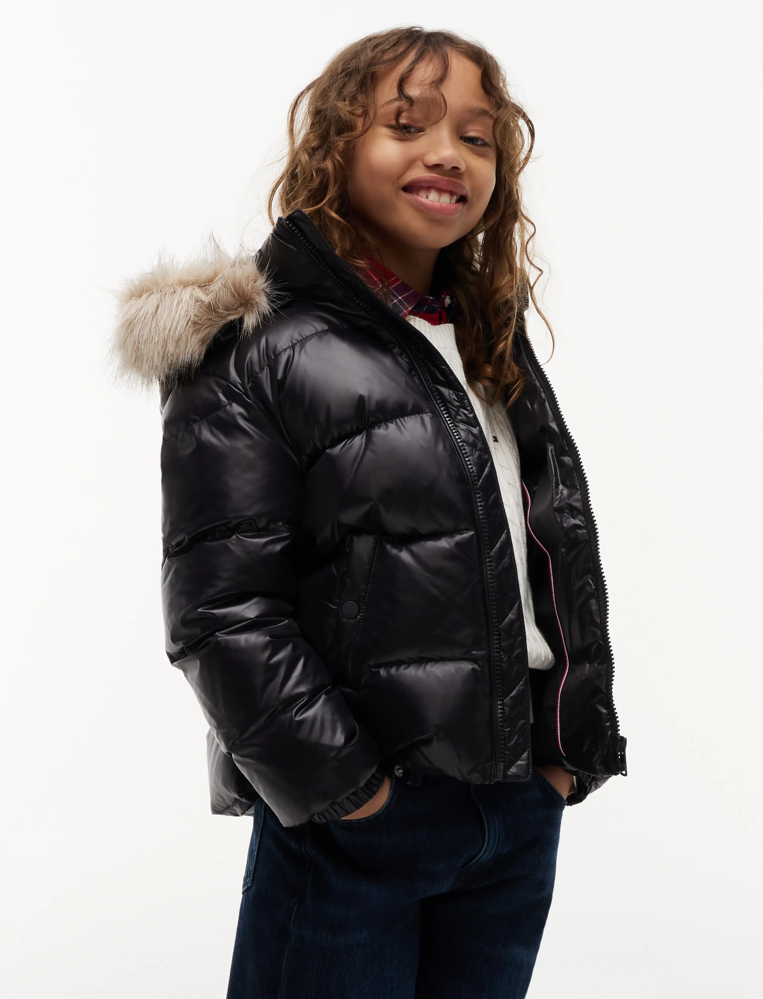 Tommy Hilfiger Essential Down Jacket, 164, Jackets & Coats, Schwarz - Winter Jackets, Kinder