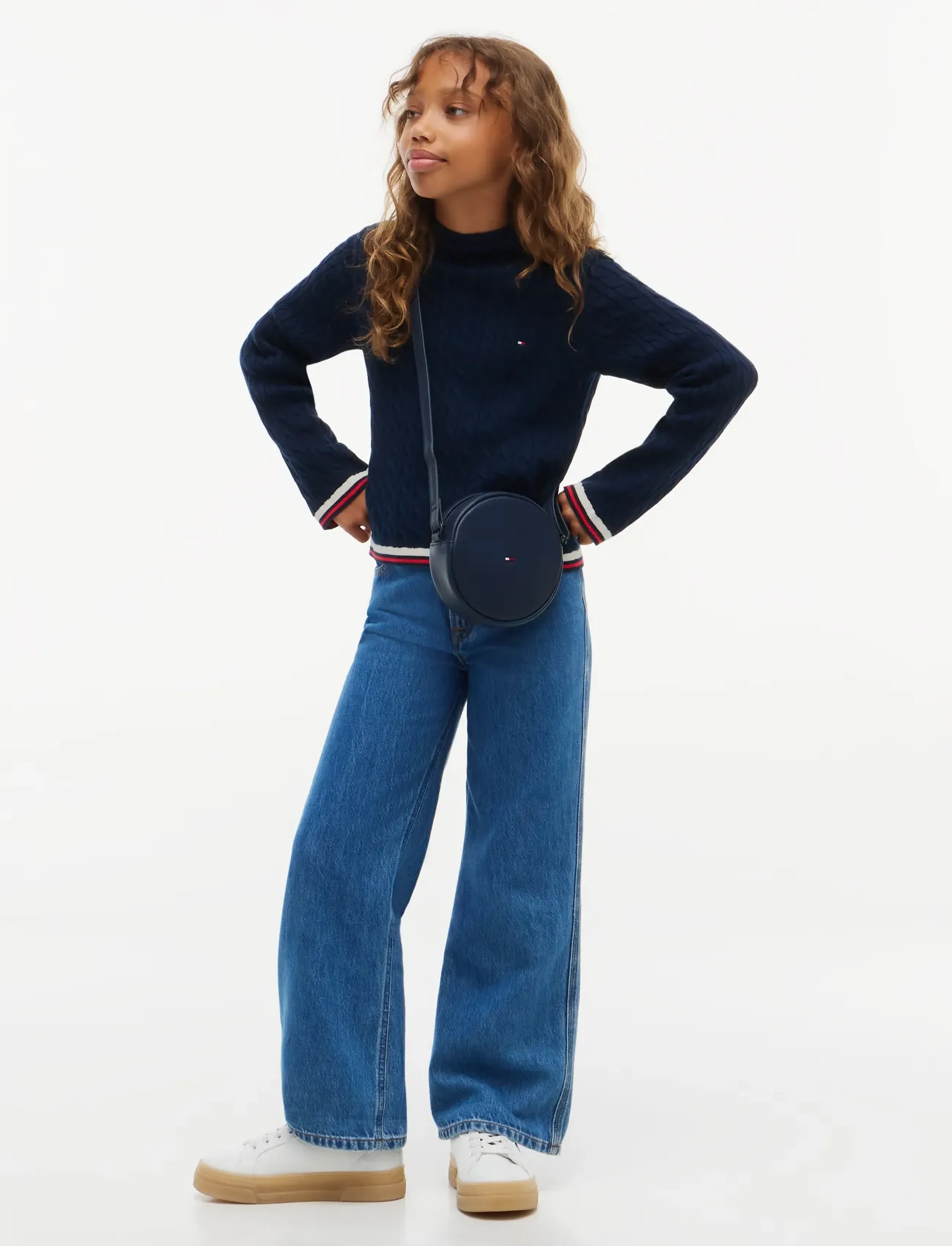Tommy Hilfiger - CABLE MOCK NECK SWEATER - dark blue - 4