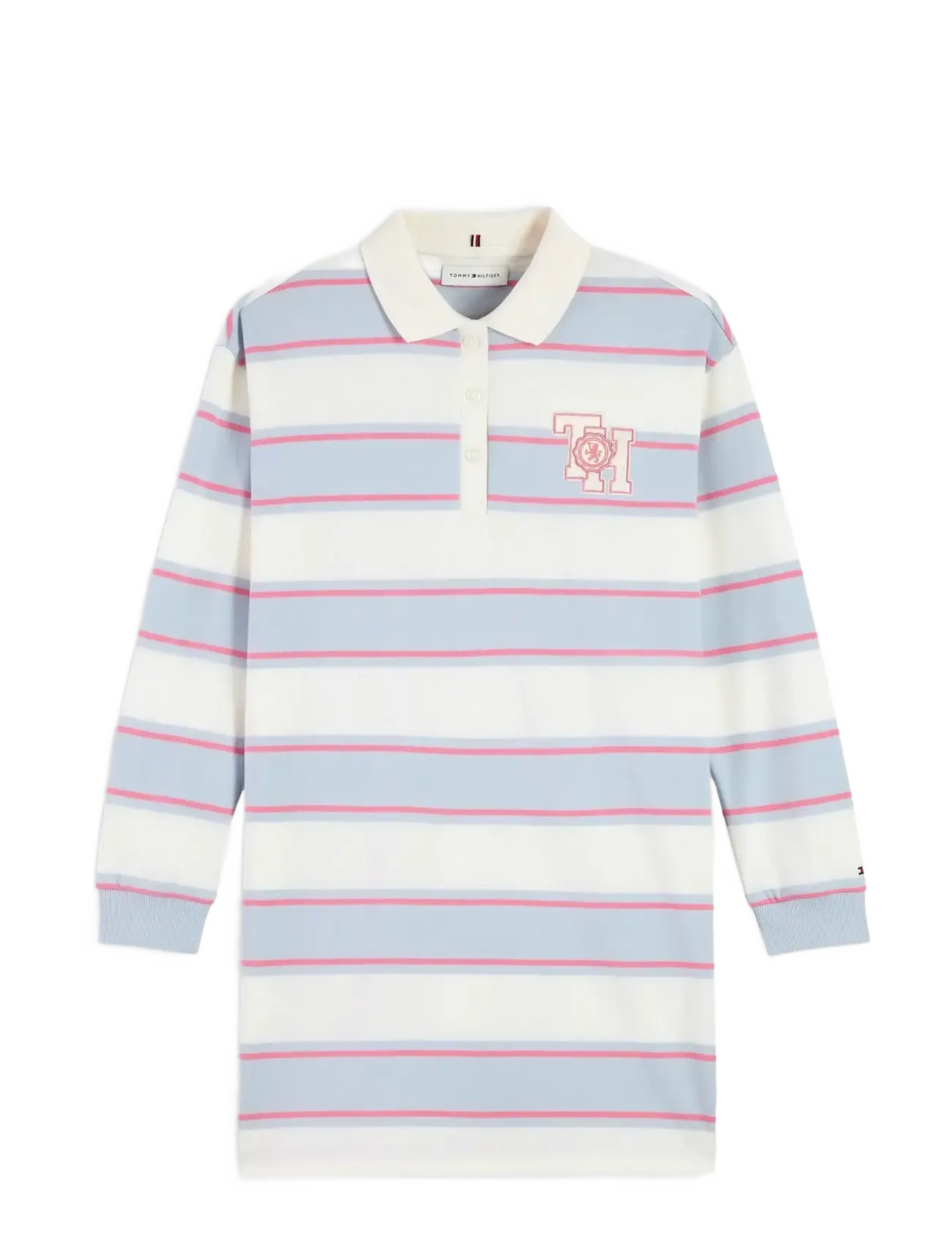 Tommy Hilfiger RUGBY DRESS LS - Kleidung - SKY BLUE STRIPE / blue