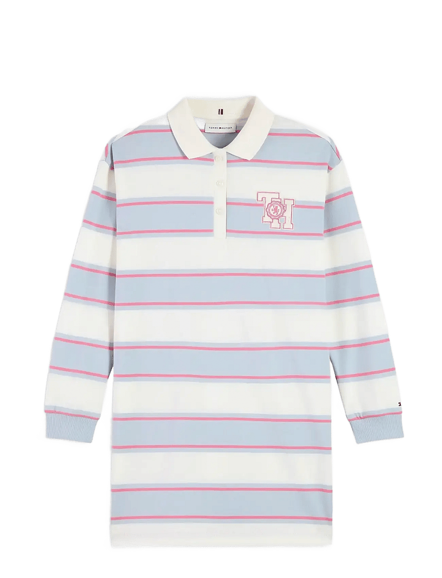 Tommy Hilfiger - RUGBY DRESS LS - sky blue stripe - 1