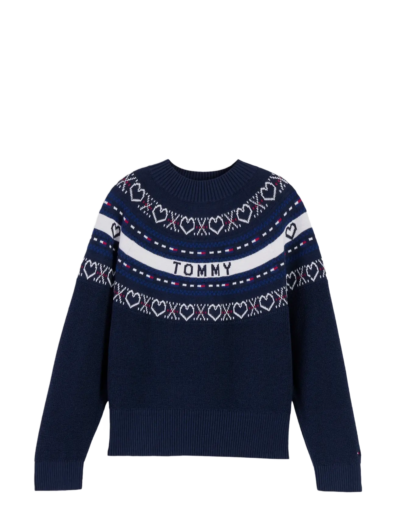 Tommy Hilfiger INTARSIA SWEATER - Knitwear - DARK BLUE / navy