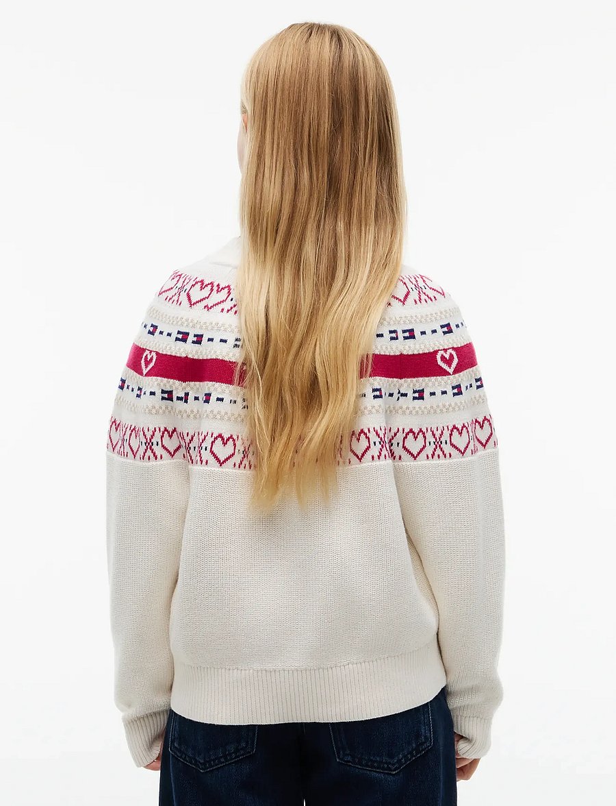 Tommy Hilfiger - INTARSIA SWEATER - džemprid - ivory petal - 2