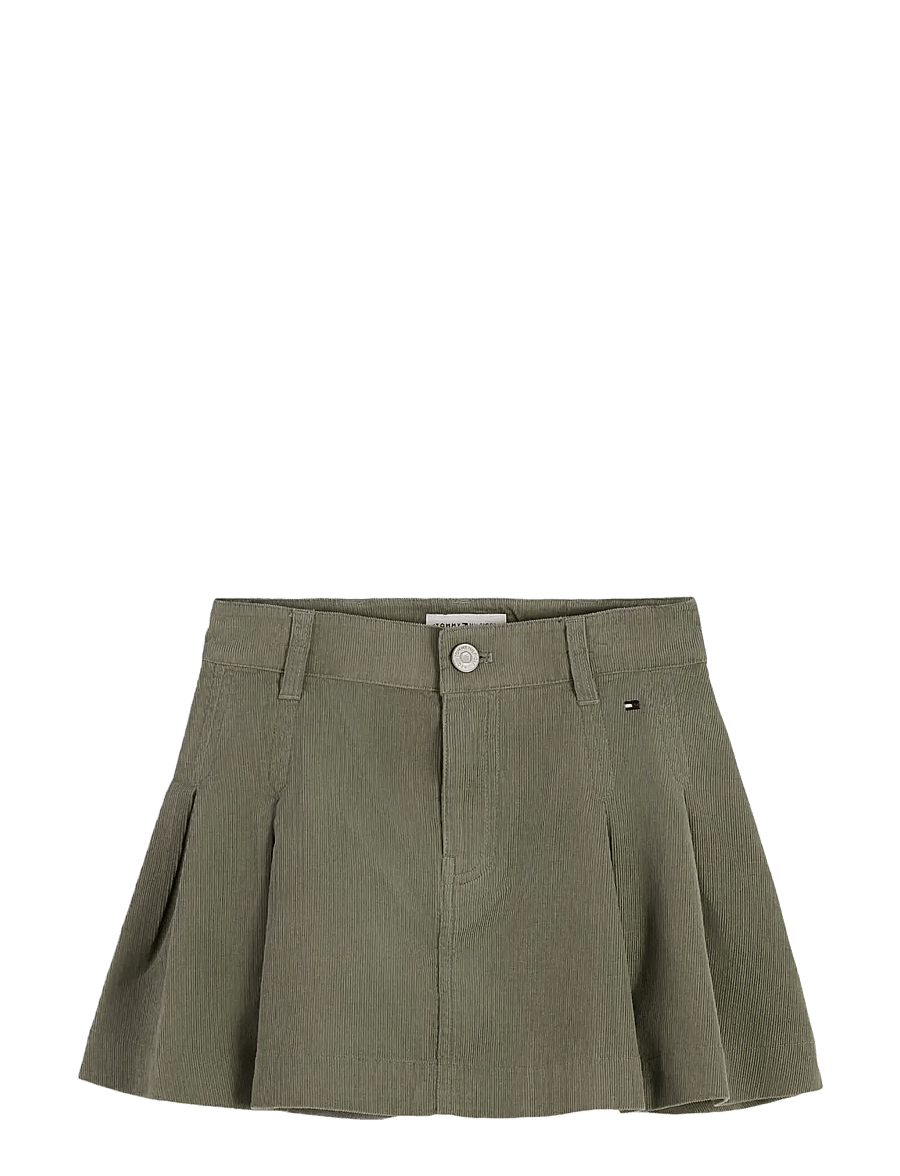 Tommy Hilfiger - CORD PLEATED SKIRT - utility sage - 1