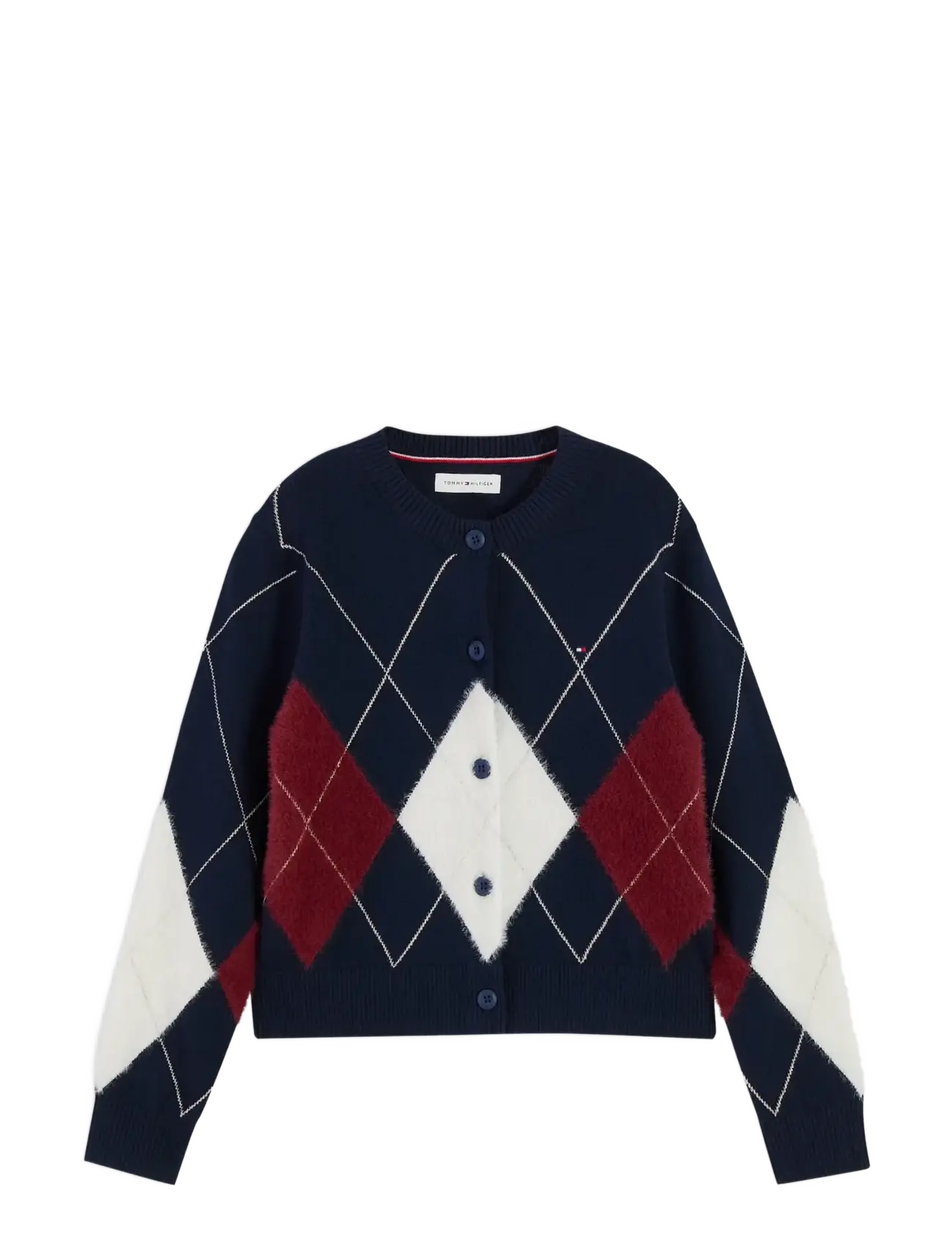 Tommy Hilfiger - ARGYLE CARDIGAN - dark blue - 1
