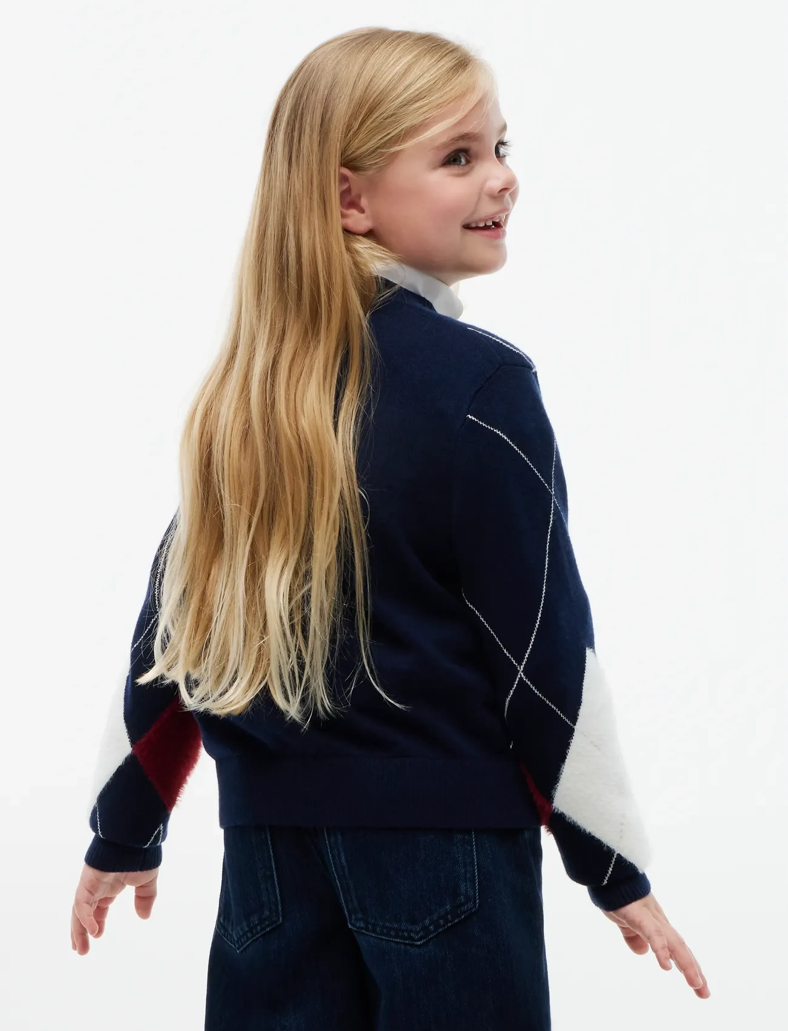 Tommy Hilfiger - ARGYLE CARDIGAN - dark blue - 2