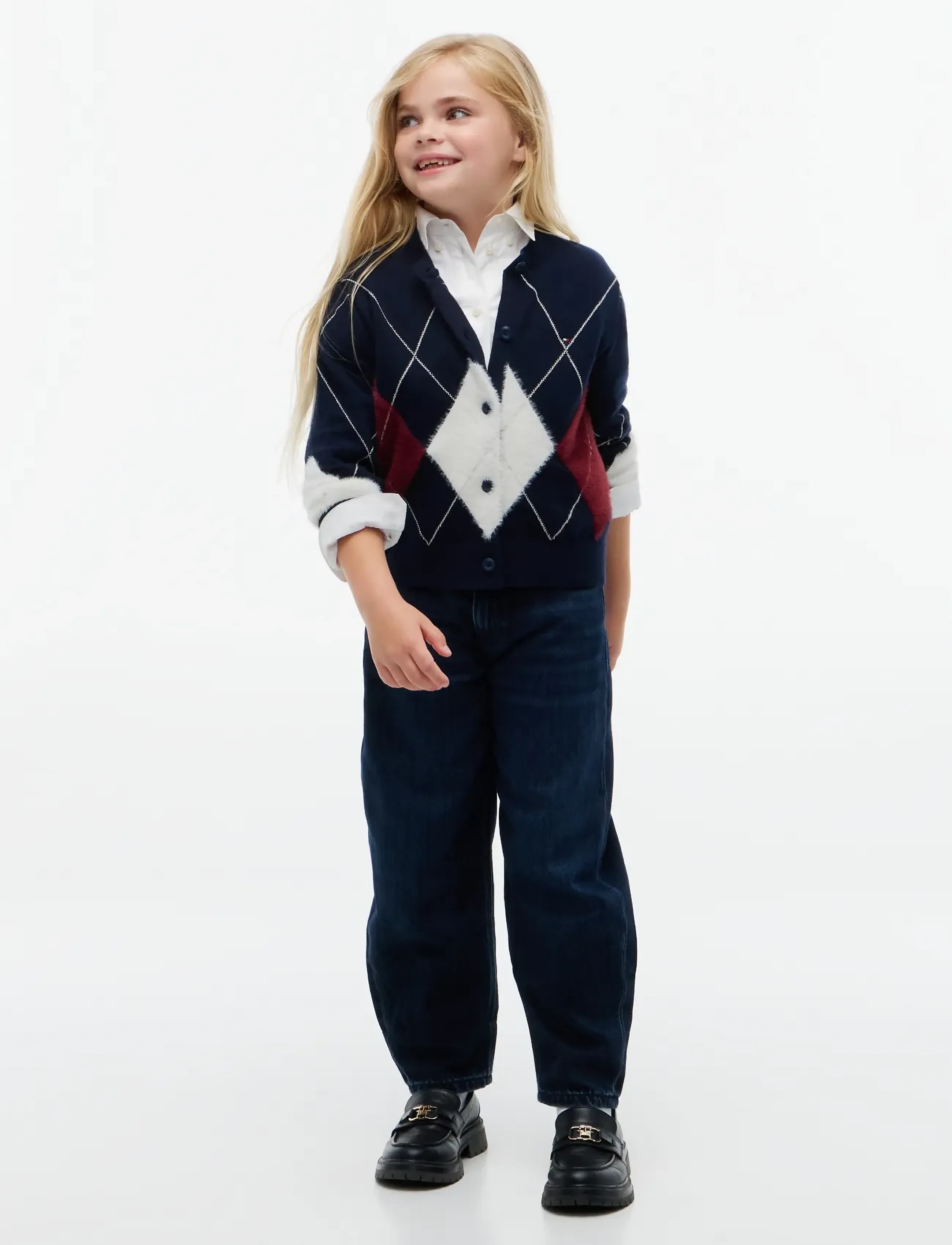 Tommy Hilfiger - ARGYLE CARDIGAN - dark blue - 4