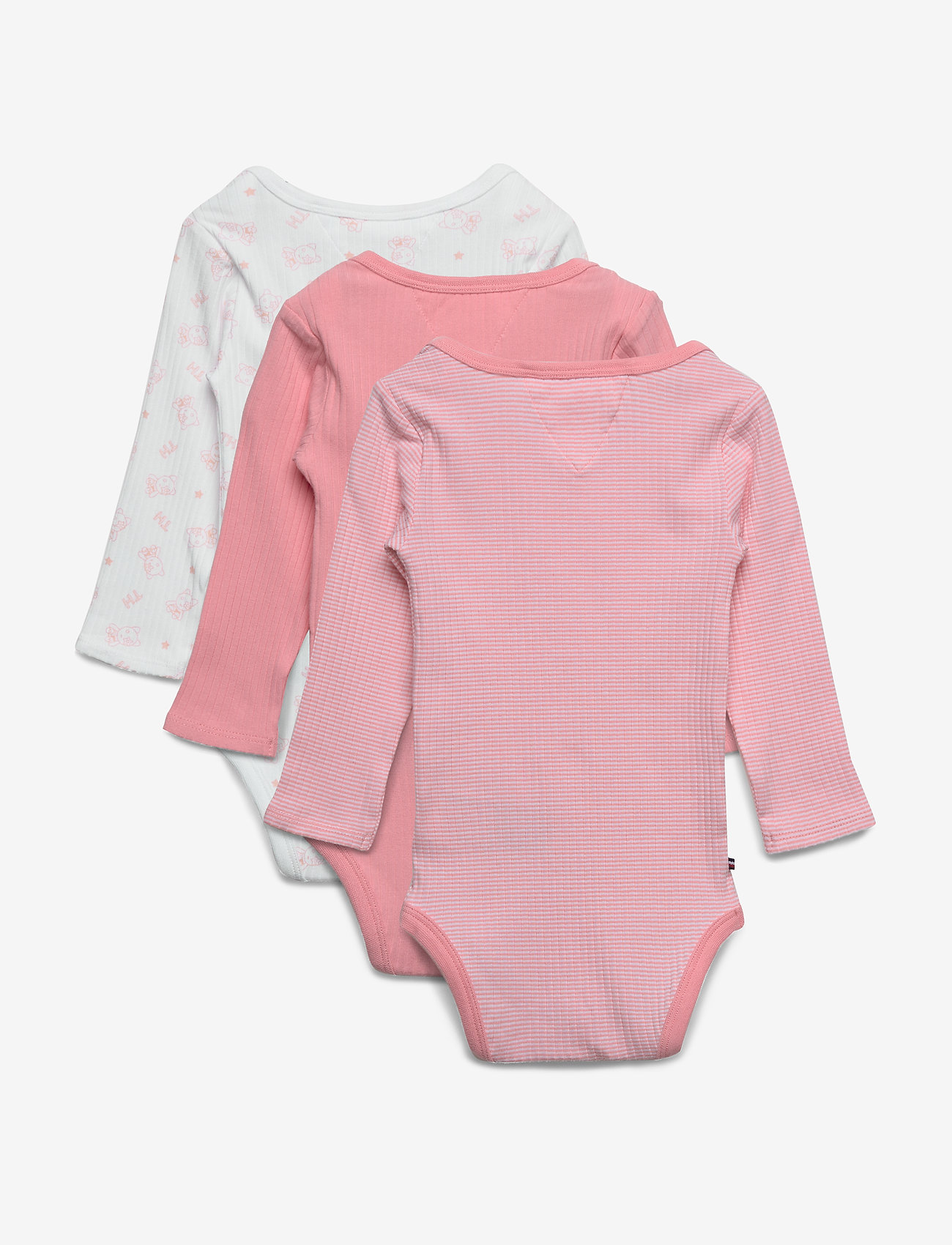 Tommy Hilfiger - BABY BODY RIB 3 PACK - multi02/pink icing - 4