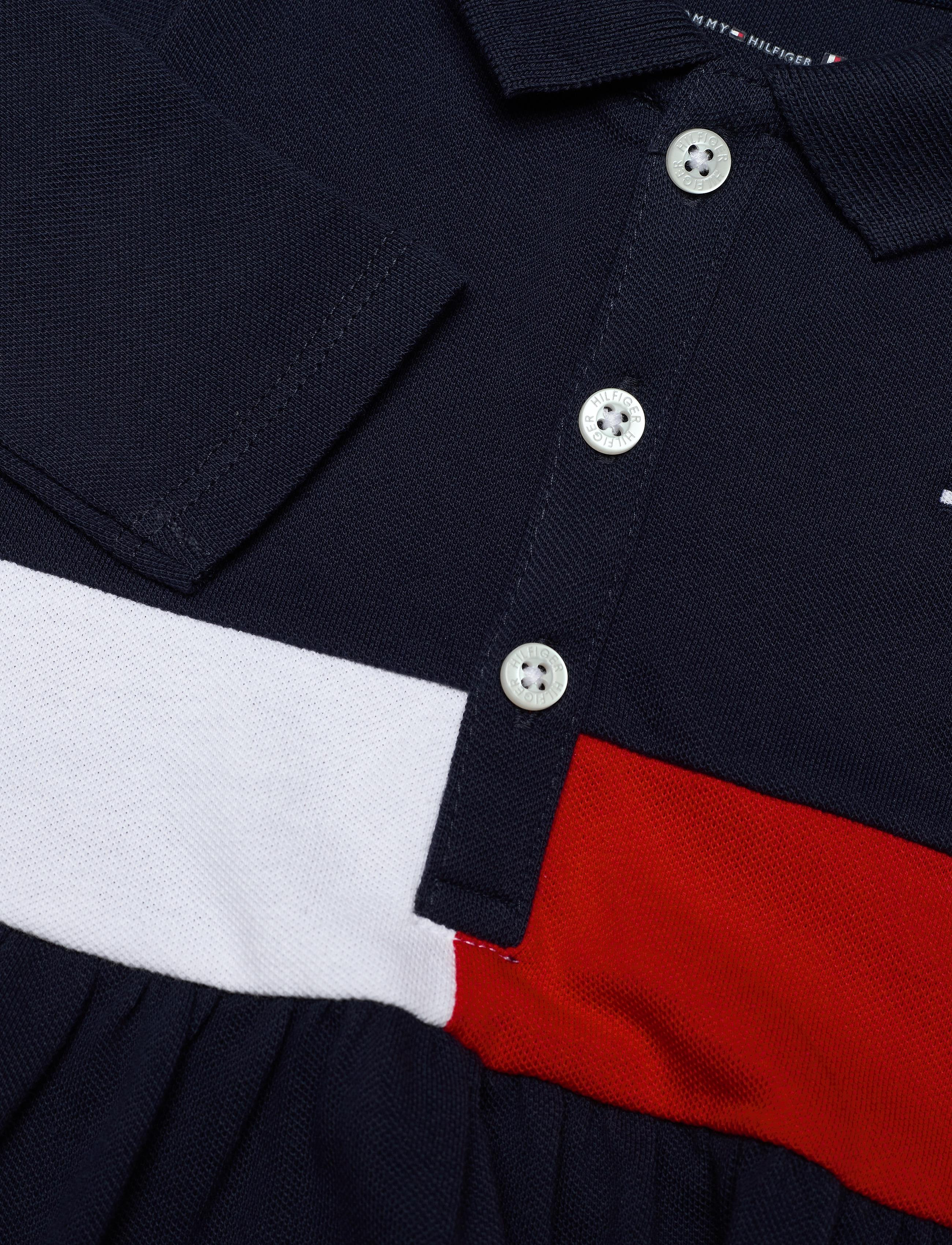 Tommy Hilfiger - BABY BLOCK POLO DRESS L/S - twilight navy - 2