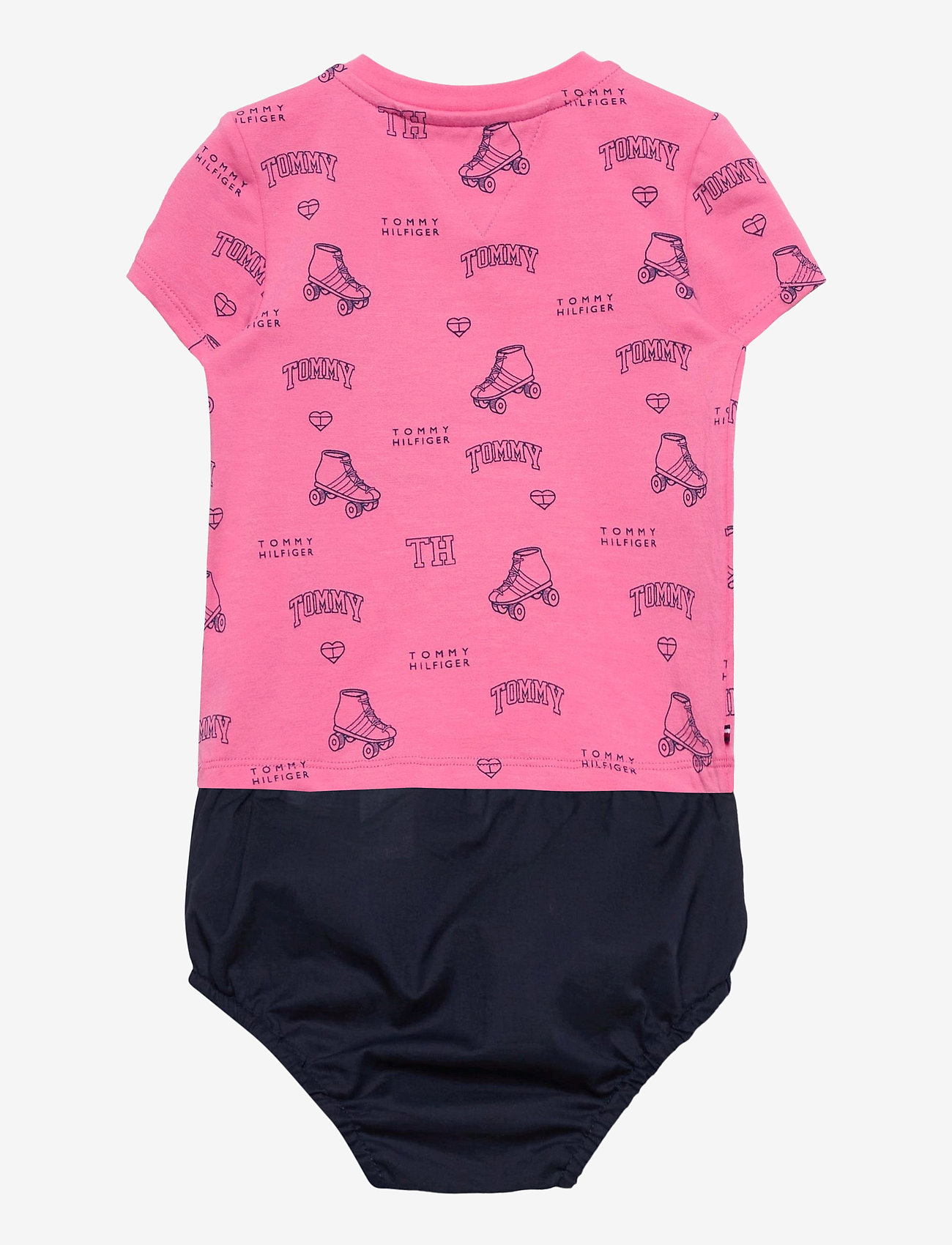 Tommy Hilfiger - BABY DUNGAREE DRESS SET - denim medium - 3