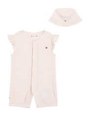 Tommy Hilfiger - BABY WAFFLE SHORTALL GIFTPACK - faint pink - 3