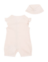 Tommy Hilfiger - BABY WAFFLE SHORTALL GIFTPACK - faint pink - 4