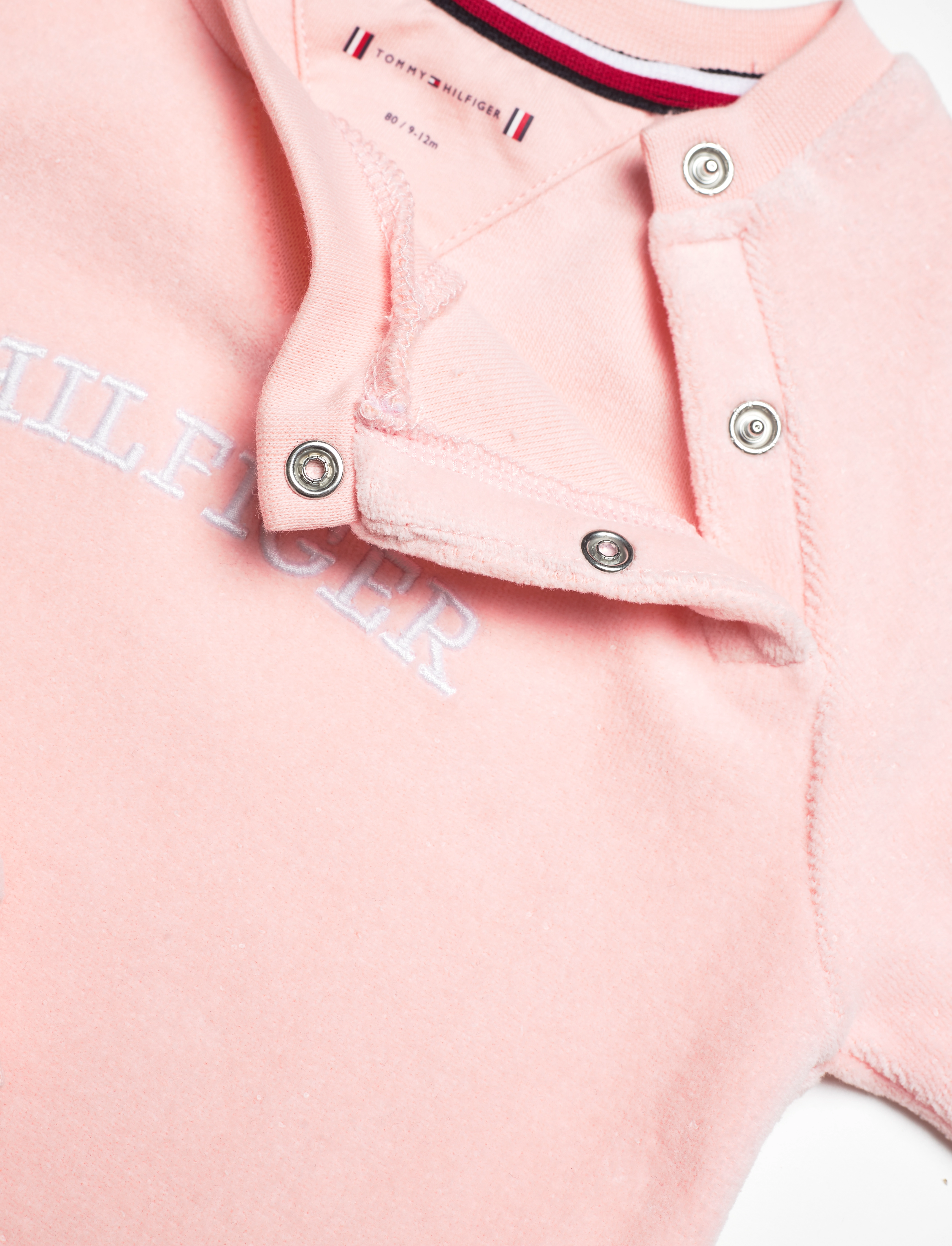 Tommy Hilfiger - BABY CURVED MONOTYPE COVERALL - pink crystal - 2
