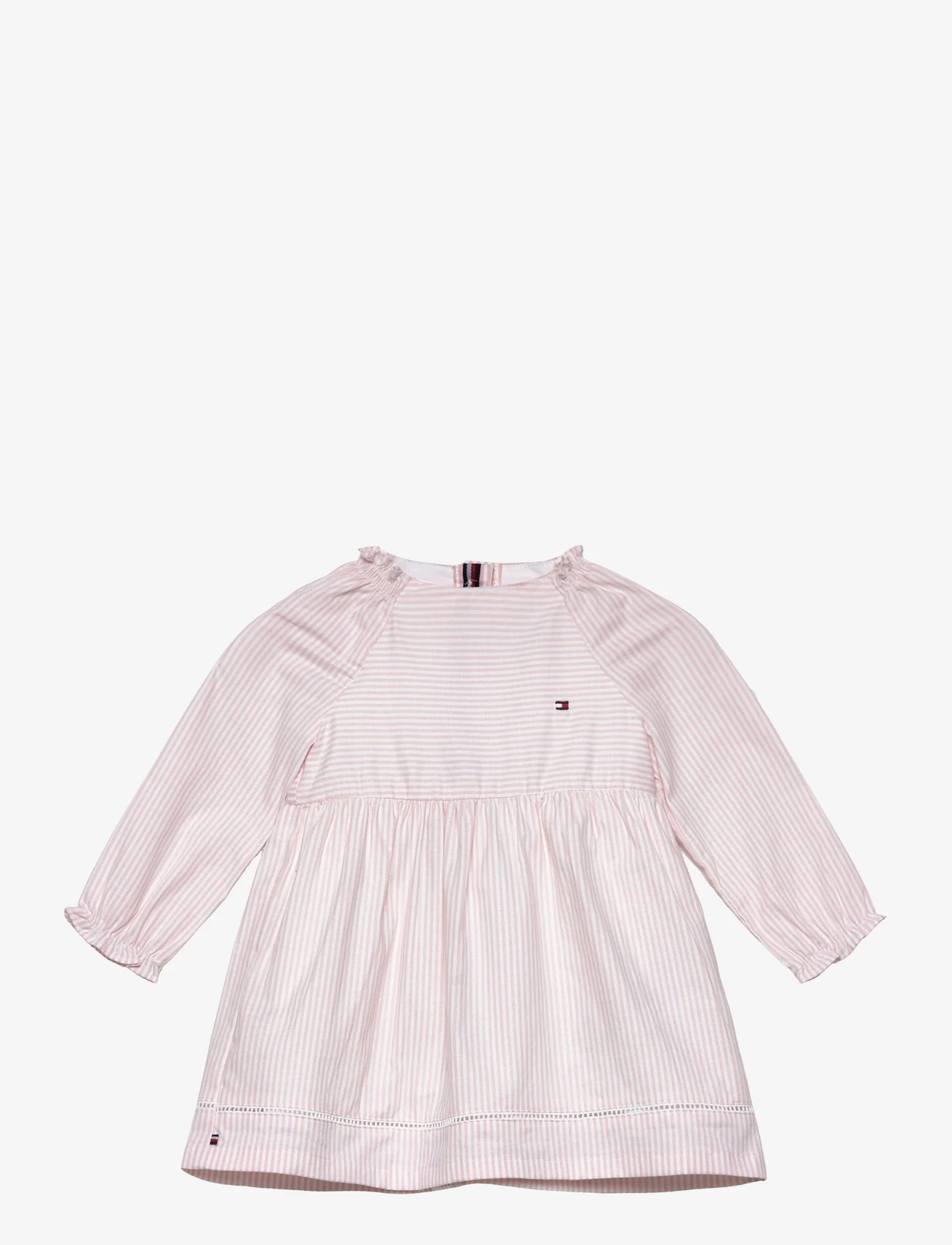 Tommy Hilfiger - BABY ITHACA DRESS L/S - long-sleeved baby dresses - whimsy pink / white stripe - 0